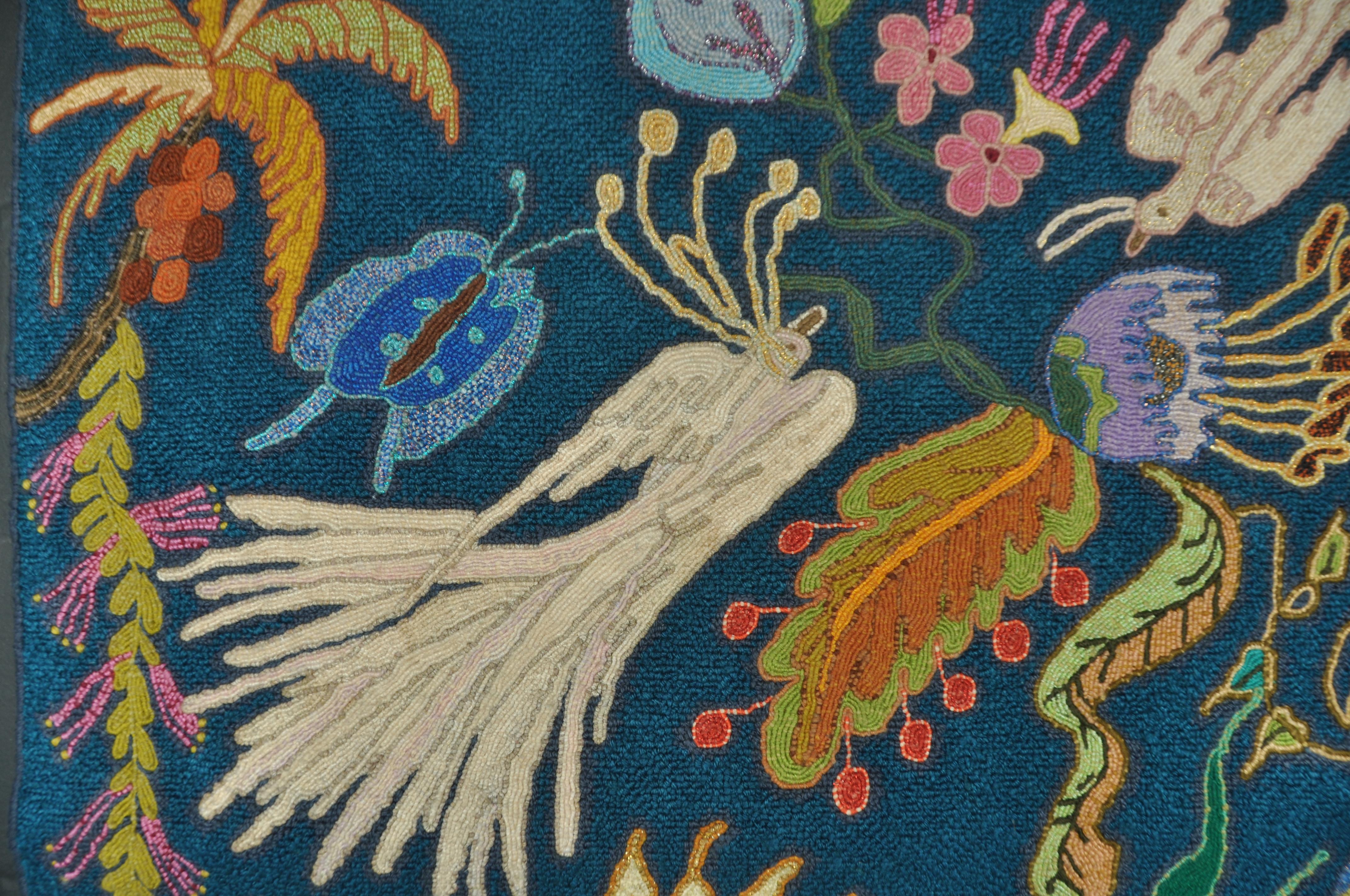 Hand-Woven Mid-Century Brazilian Tapestry by Concessa Colaço