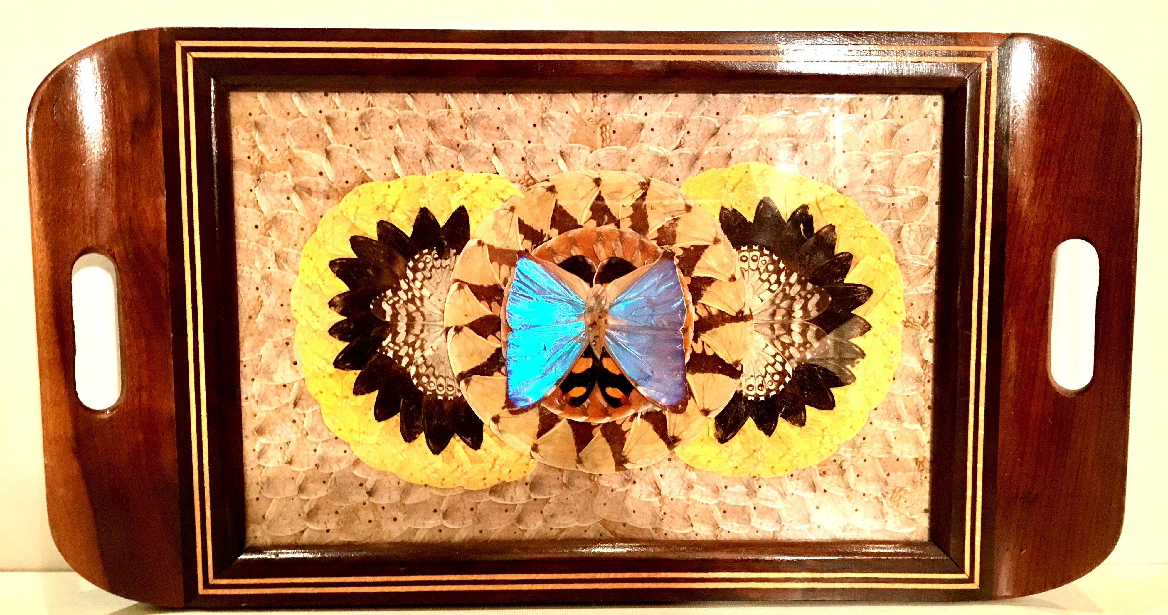 vintage butterfly tray
