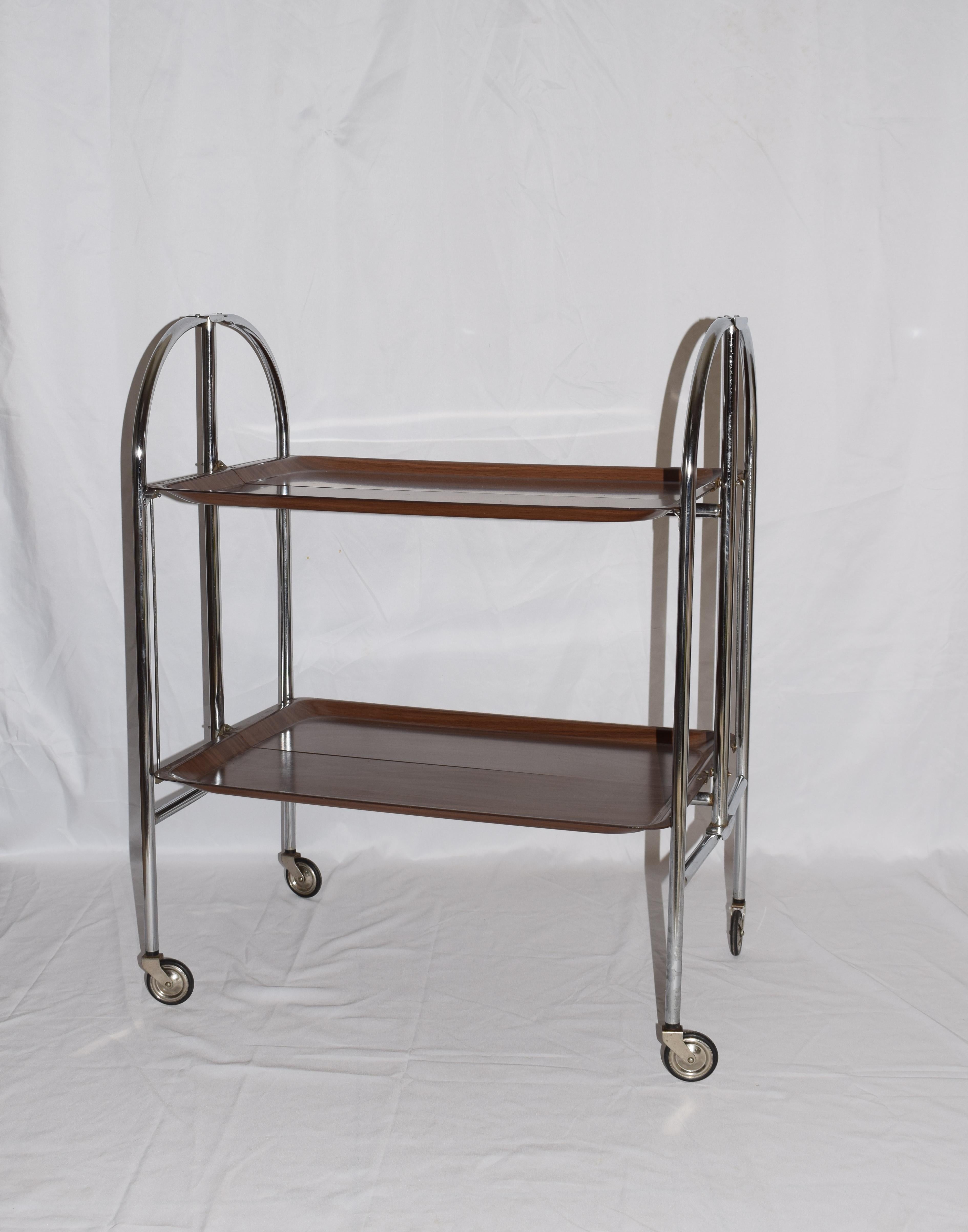 German Mid-Century Bremshey & Co Dinette Trolley circa 1950s