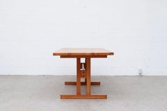 Midcentury Børge Mogensen Style Blonde Wood Dining Table