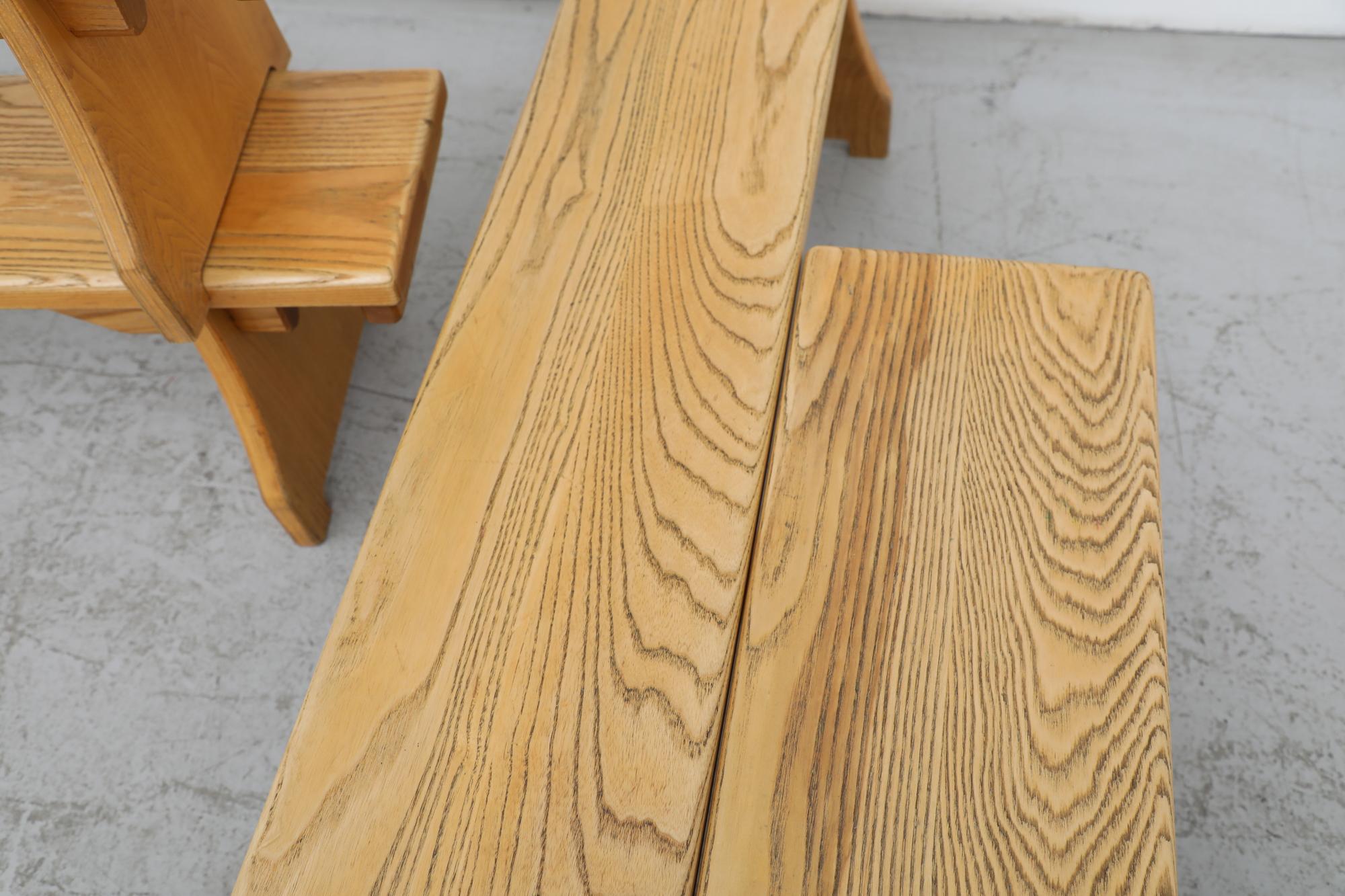 Mid-Century Børge Mogensen Style Pine Bench For Sale 5