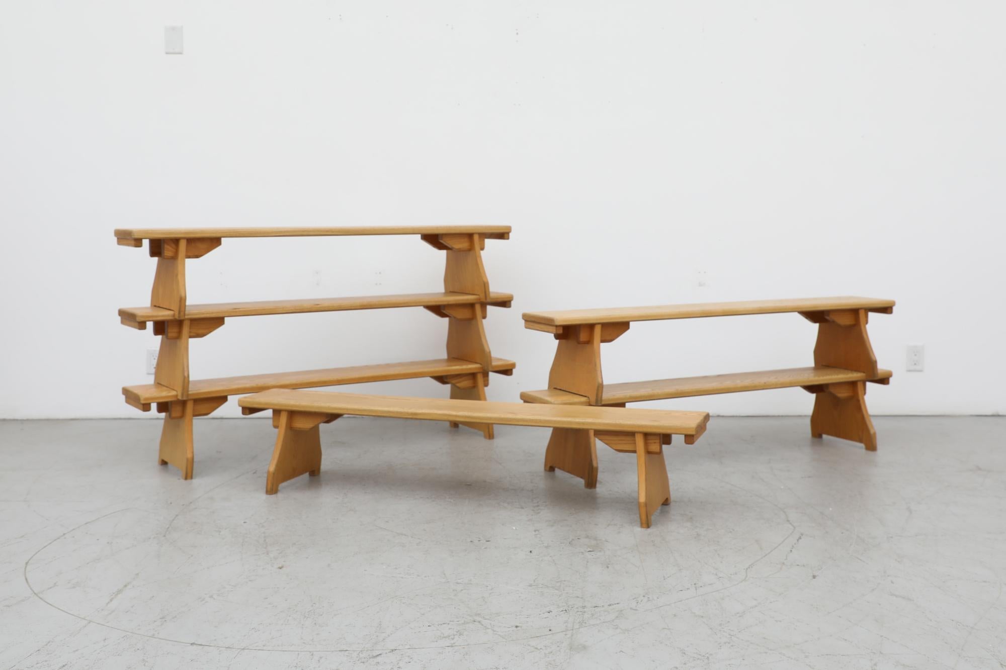 Mid-Century Børge Mogensen Style Pine Bench For Sale 1