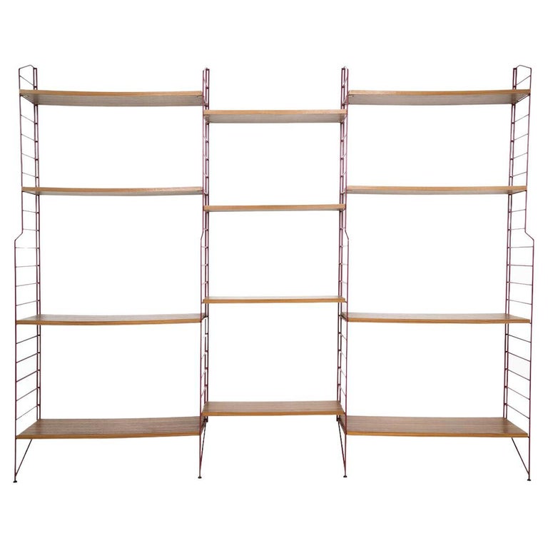 Mid Century Brianco String Modular Wall Unit Shelving System, 1960s For ...
