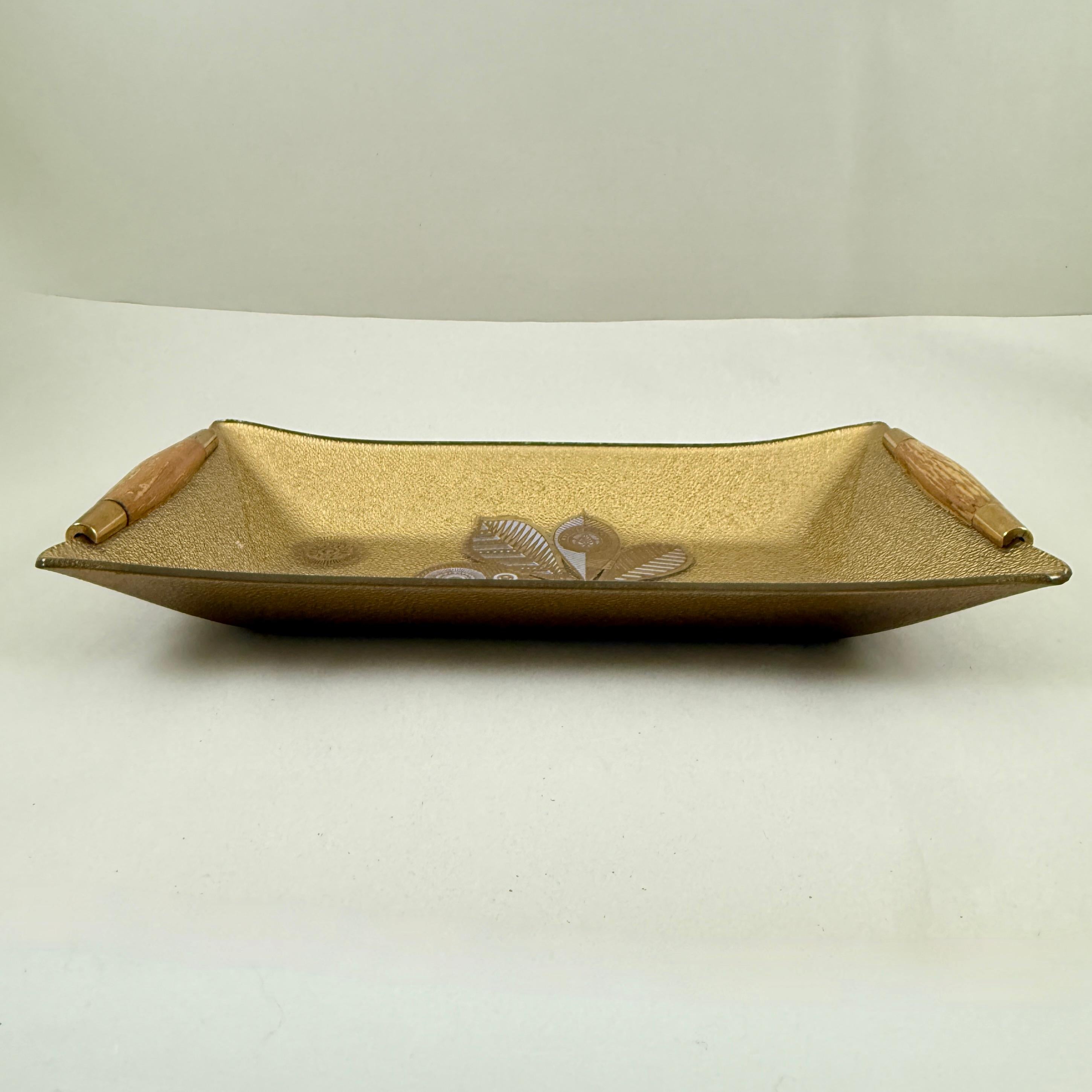 Mid-Century Briard Heritance Pattern Glastablett, 1960 im Angebot 2