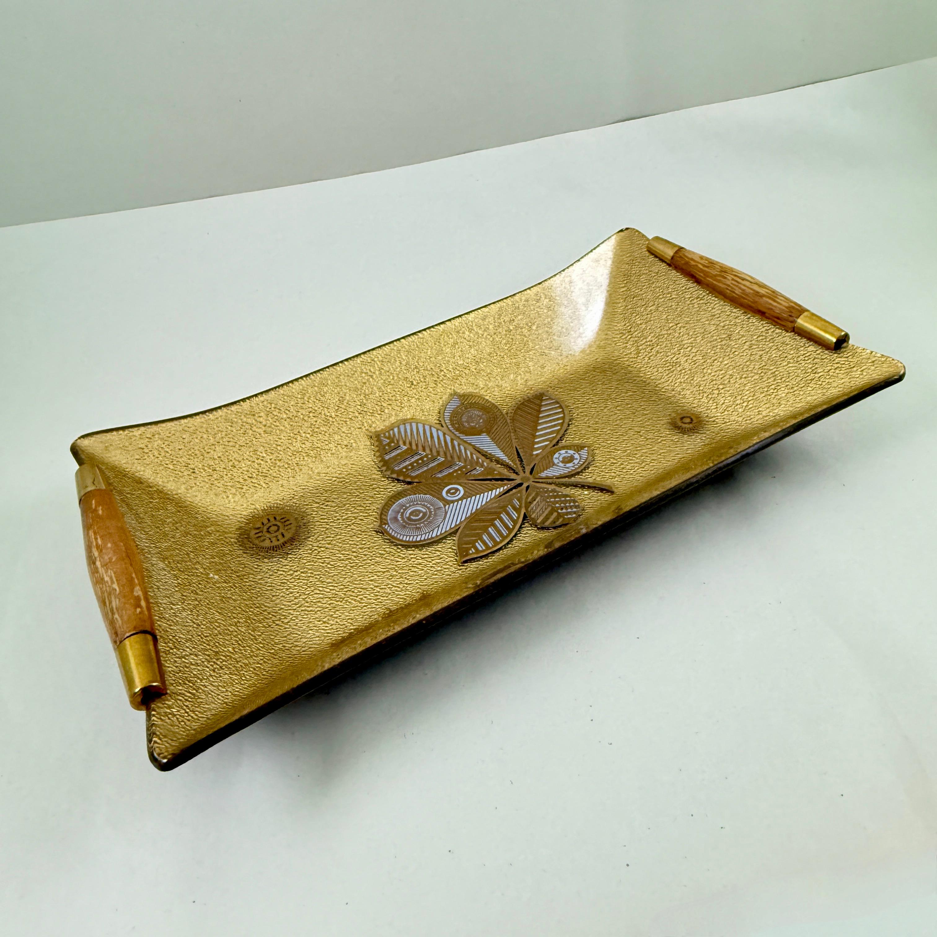 Mid-Century Briard Heritance Pattern Glastablett, 1960 im Angebot 3