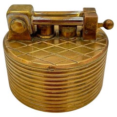 Mid-Century-Tischleuchter „Brilux“ für Dunhill aus Messing mit Lift-Arm, Schweiz