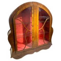 Mid-Century British Art Deco Curved Display Cabinet, by Marsh Nicholson, 1960