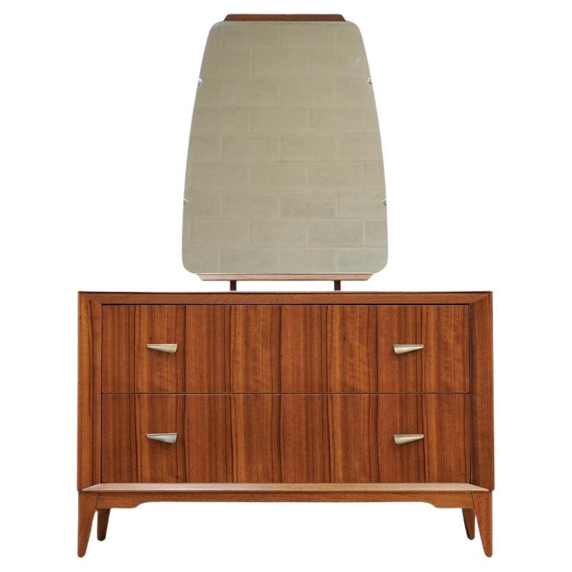 Comò di vanità in palissandro di design britannico del metà del secolo scorso