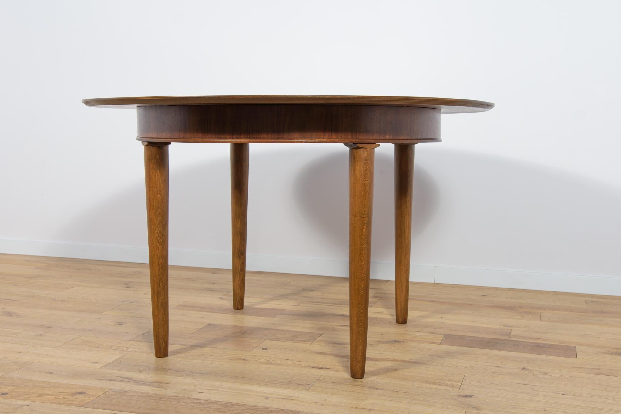 Woodwork Mid-Century British Teak Dining Table, 1950s For Sale