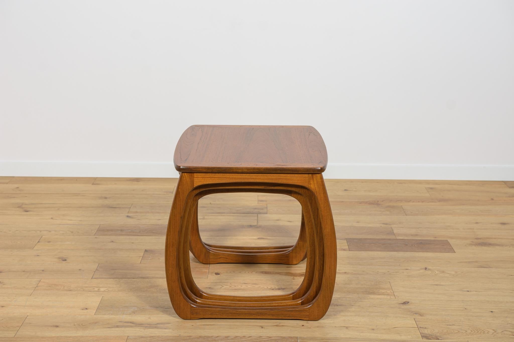 Woodwork Mid century British Teak Nesting Tables, 1960s, Set of 3