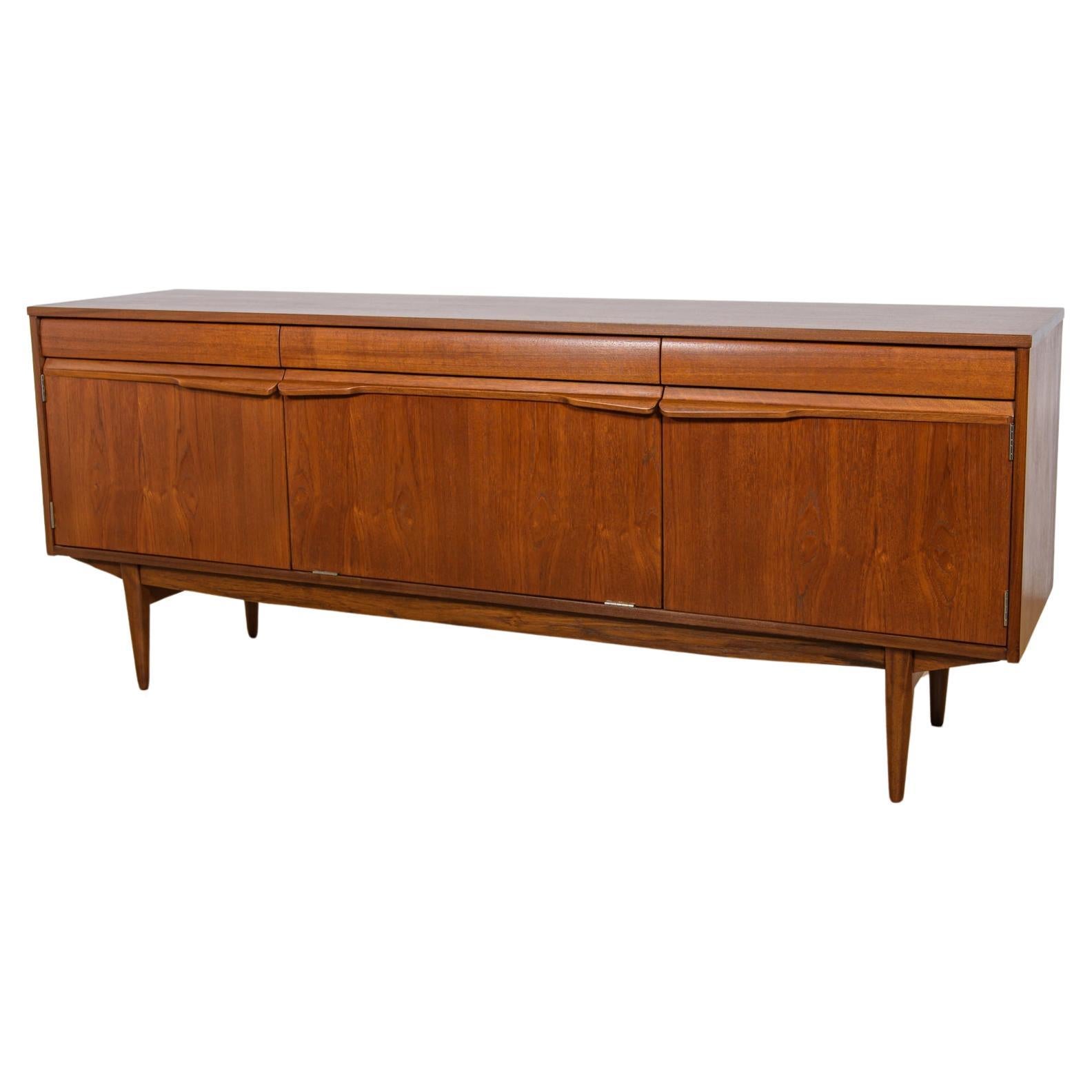 Mid-Century British Teak Sideboard, 1960s For Sale