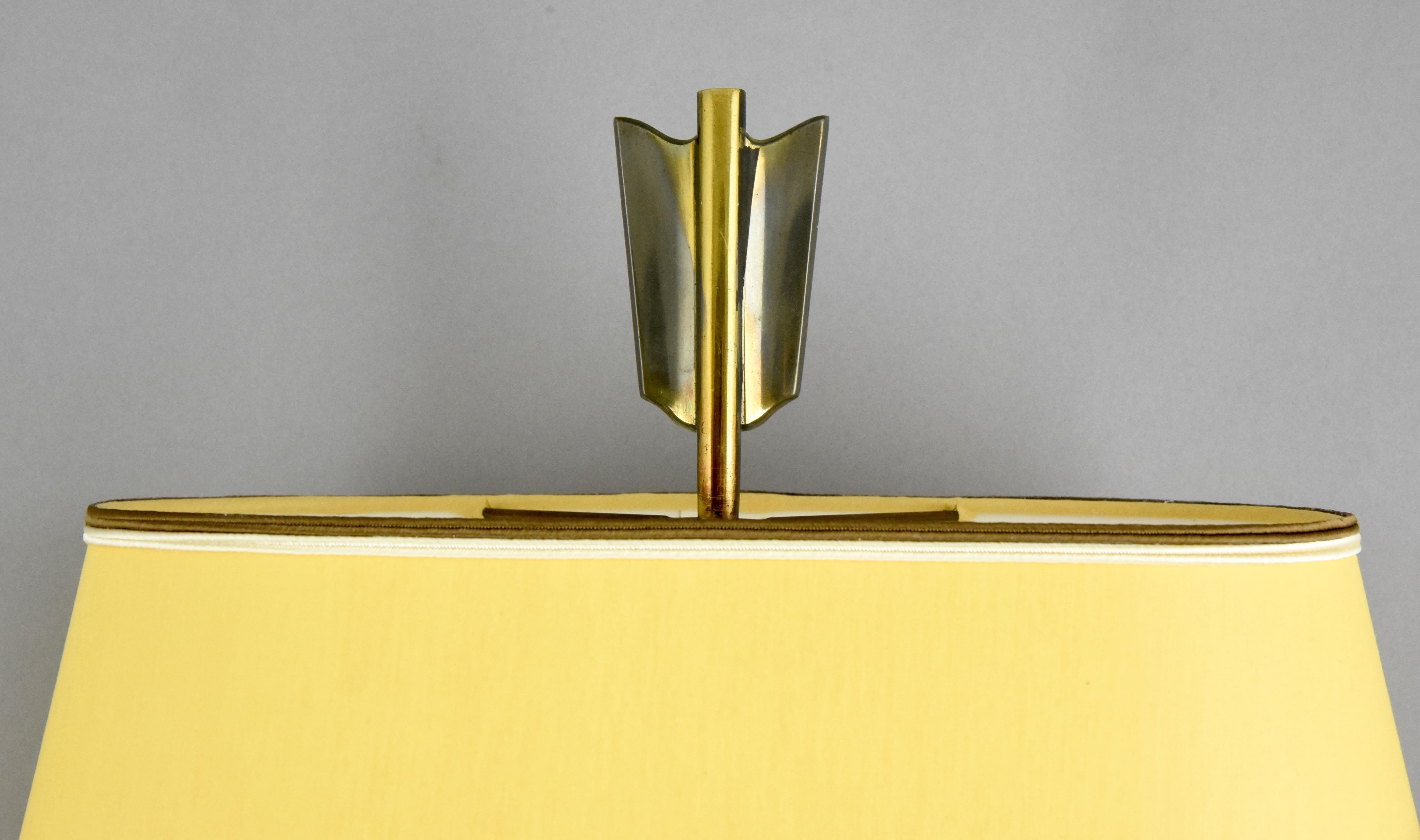 Midcentury Bronze Arrow Sconces in the Style of Maison Jansen 1960 France 2