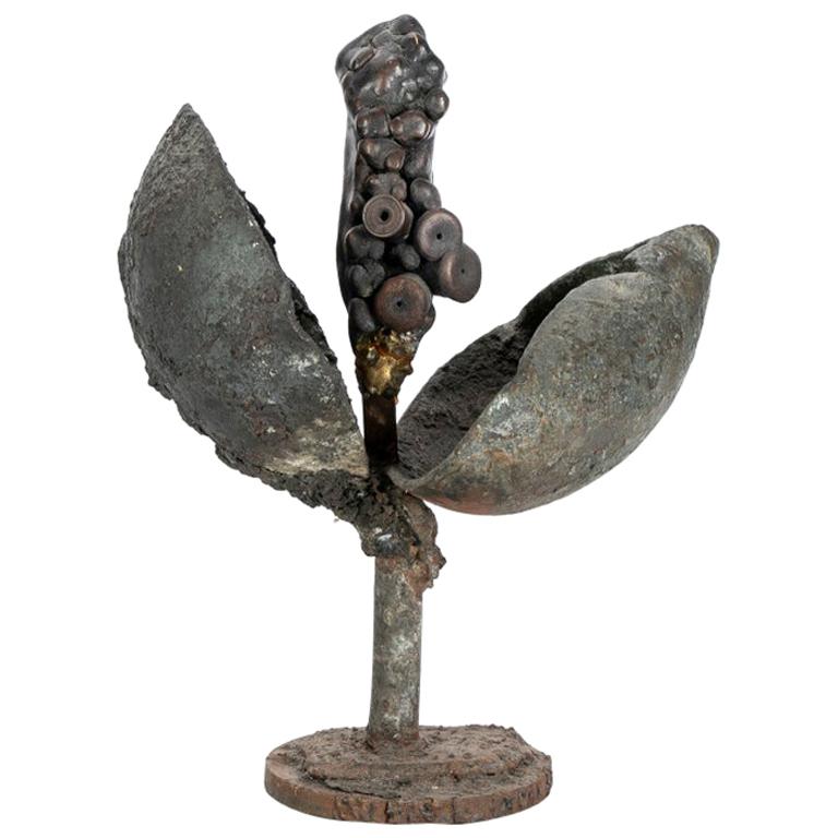 Mid Century Bronze Brutalist Sculpture