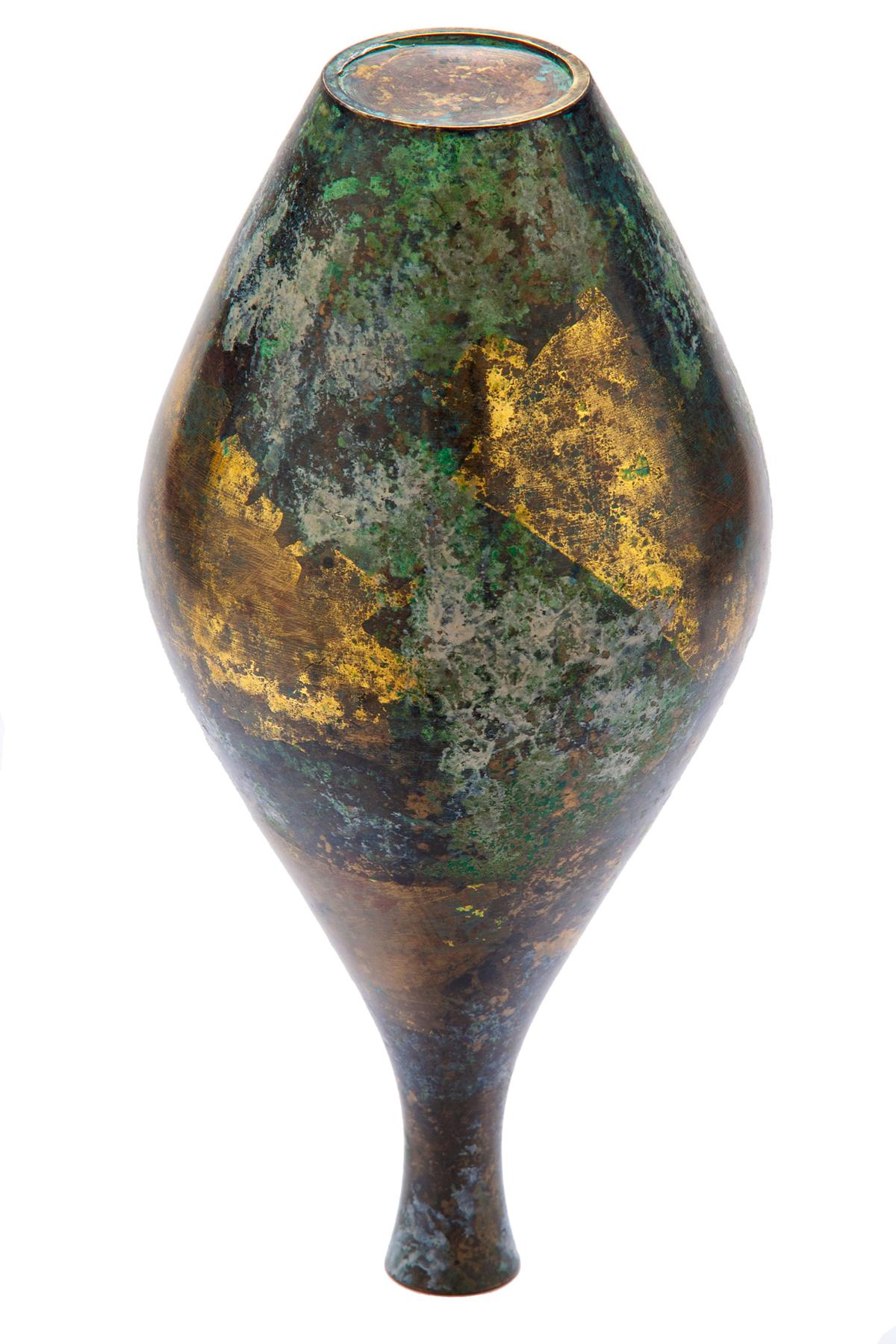 20th Century Mid Century Bronze Bud Vase For Sale