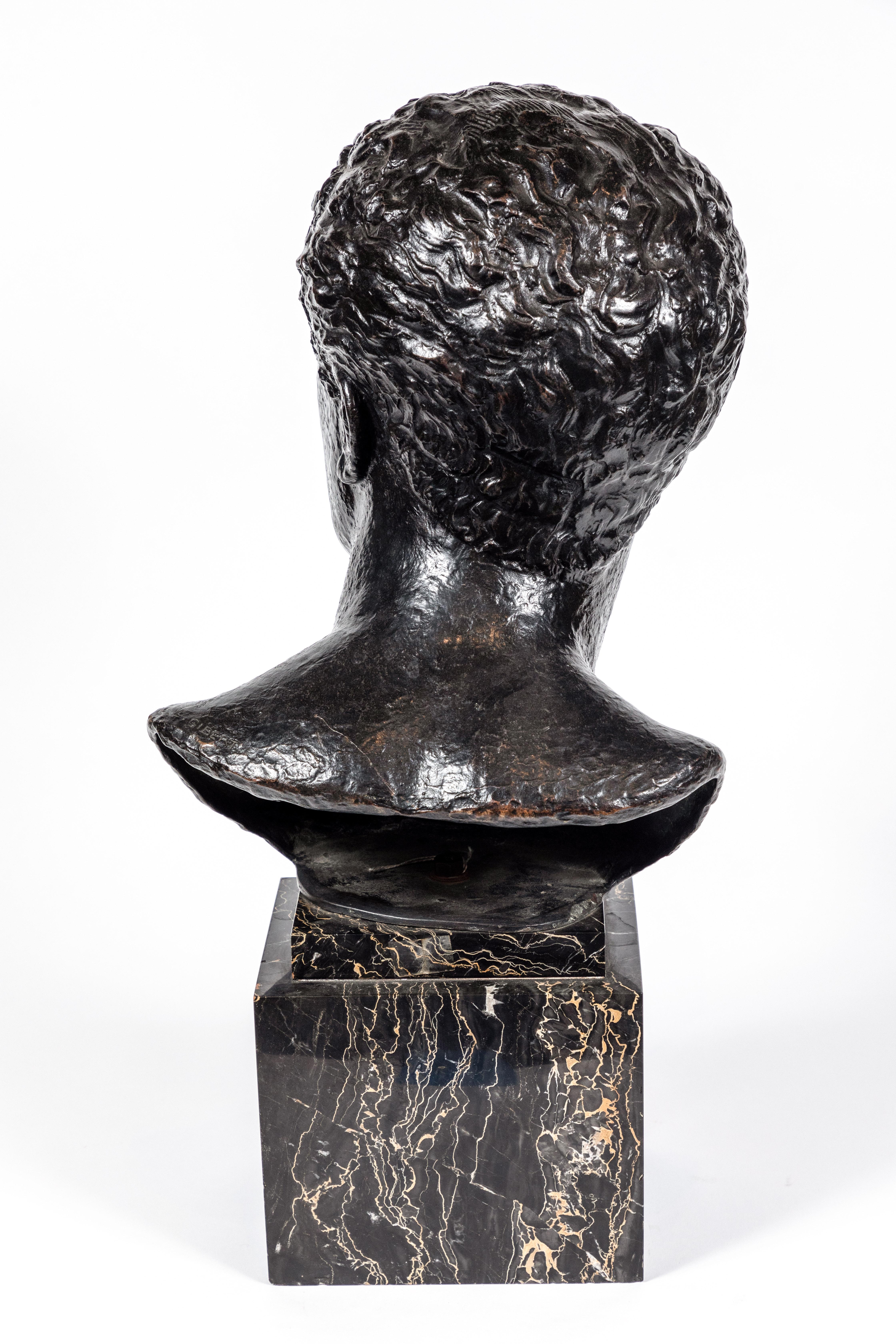 Midcentury Bronze Bust of Man 1