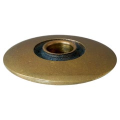 Mid-Century Bronze Candlestick by Bertel Gardberg for Boda Finland, 1950s.