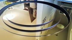 Spiegel aus Bronzeglas im Stil von Fontana Arte aus der Mitte des Jahrhunderts, Italien 1960