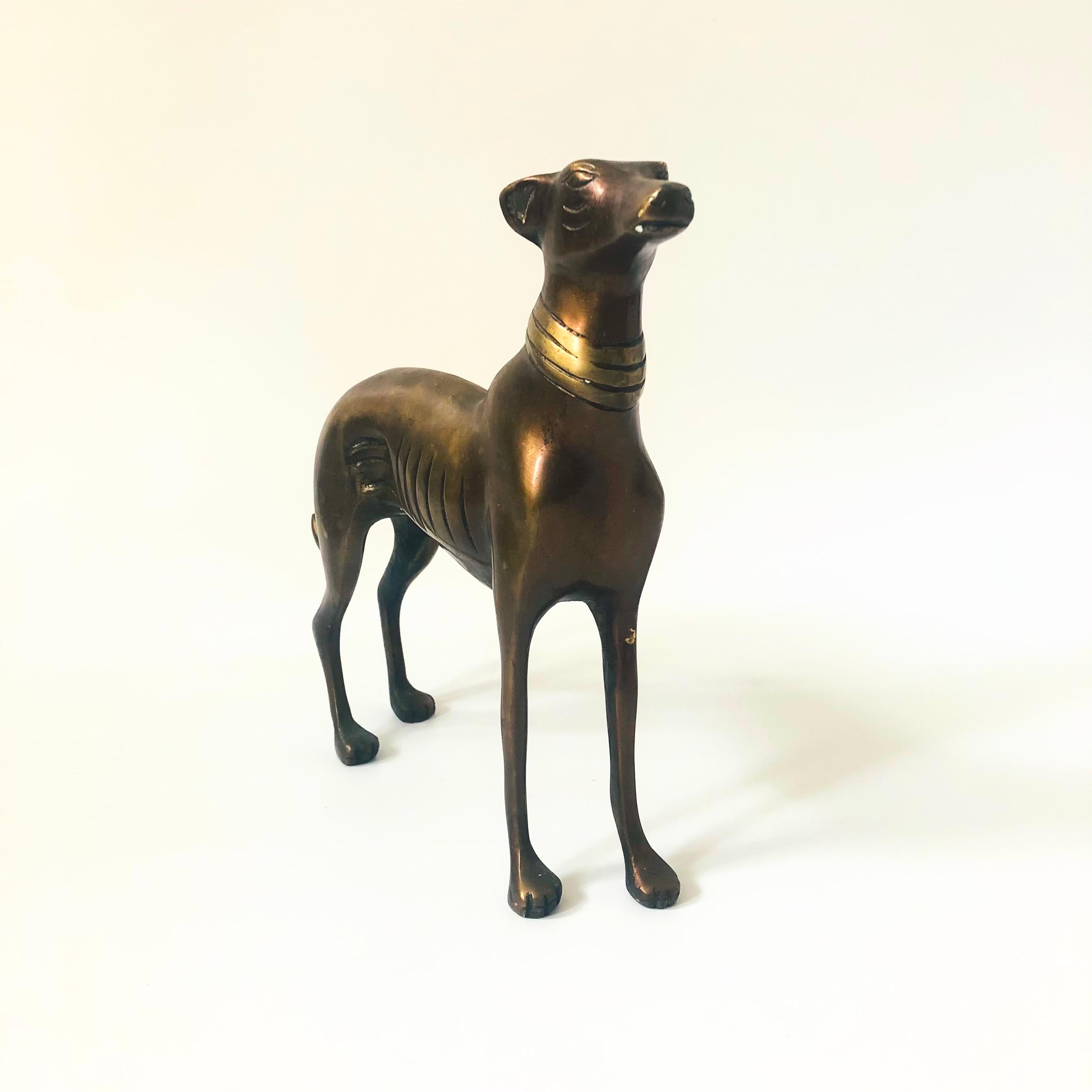 Levriero in bronzo di metà secolo in vendita 2
