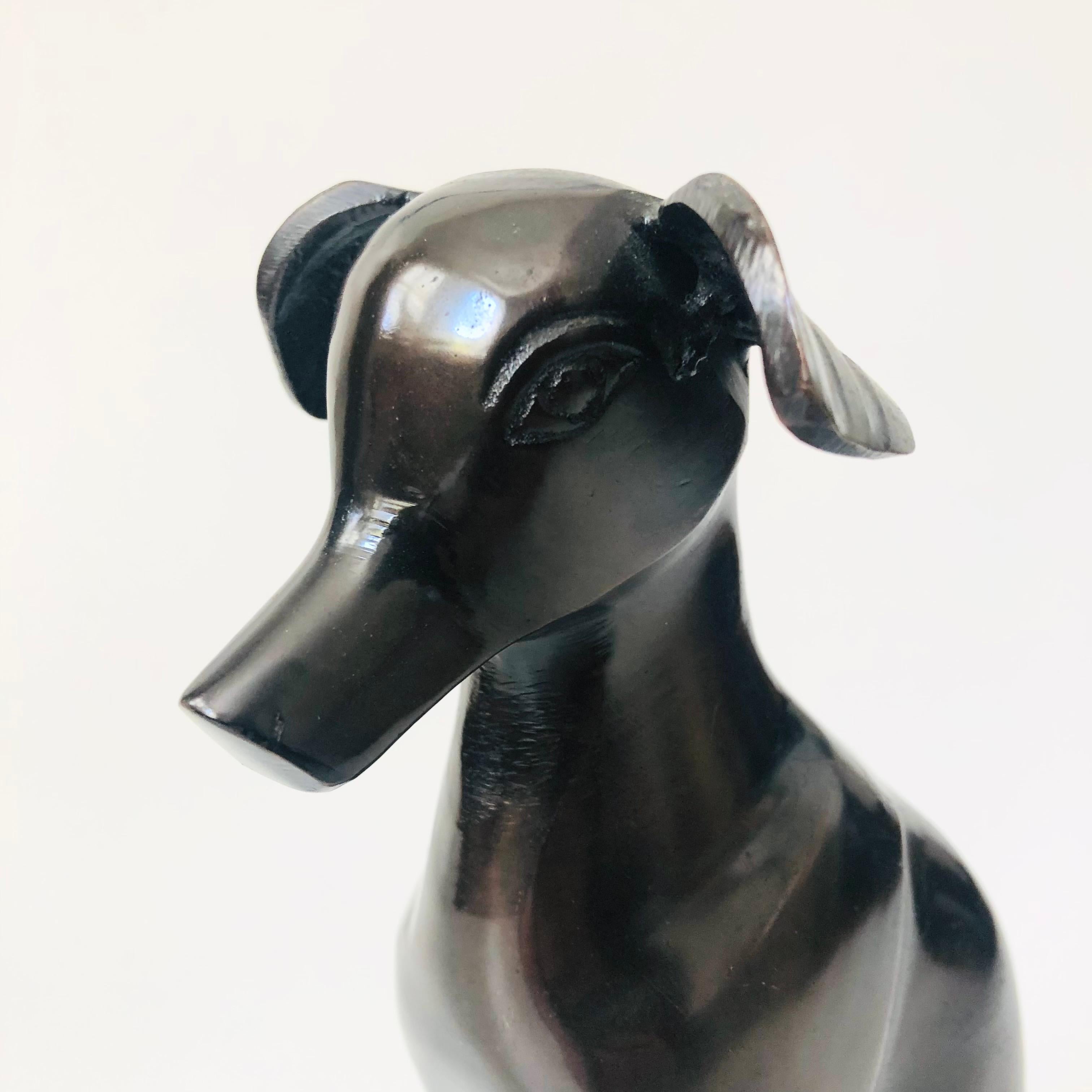 Bronze-Windhund aus der Mitte des Jahrhunderts - Made in Italy (Moderne der Mitte des Jahrhunderts) im Angebot
