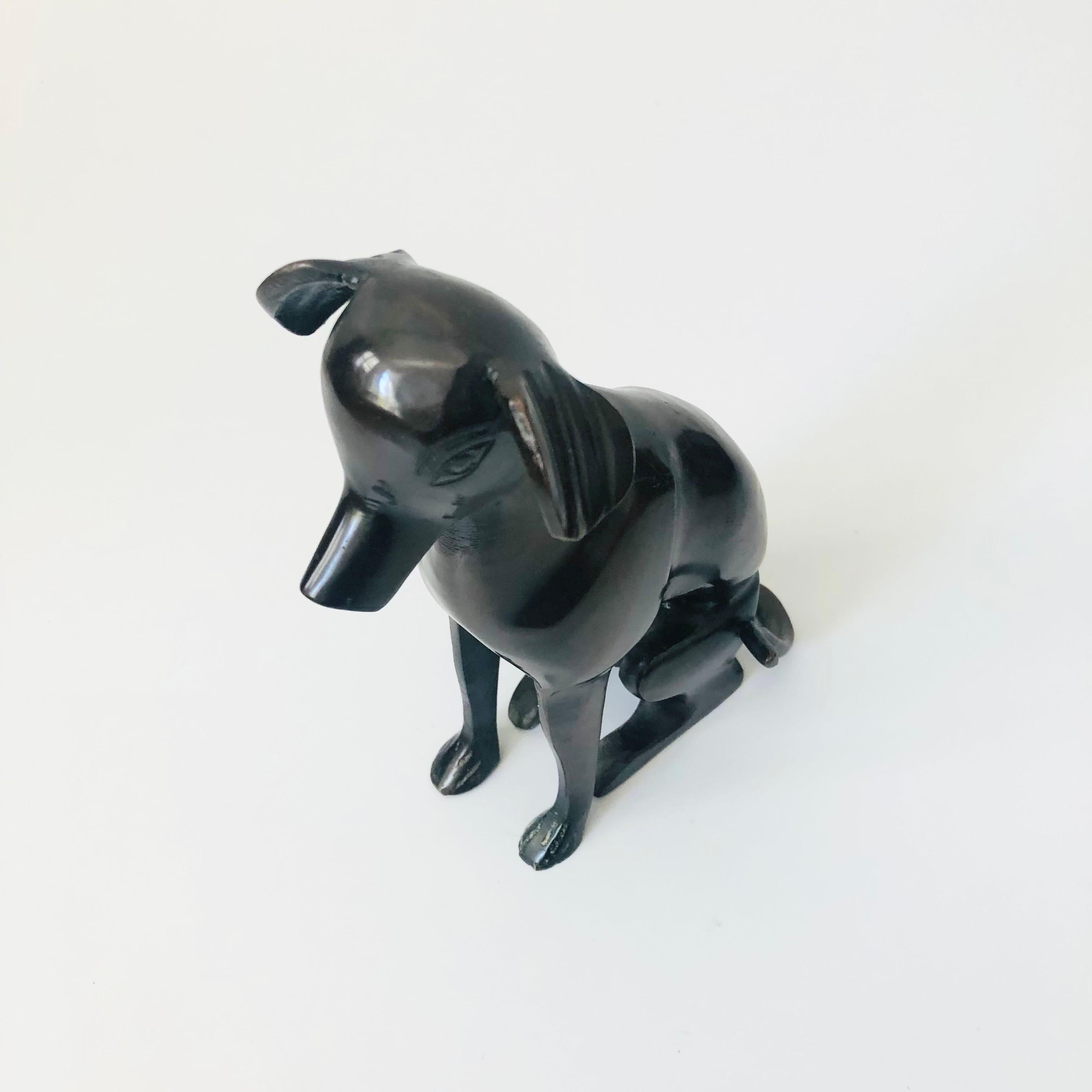 Italian Mid Century Bronze Greyhound - Made in Italy For Sale