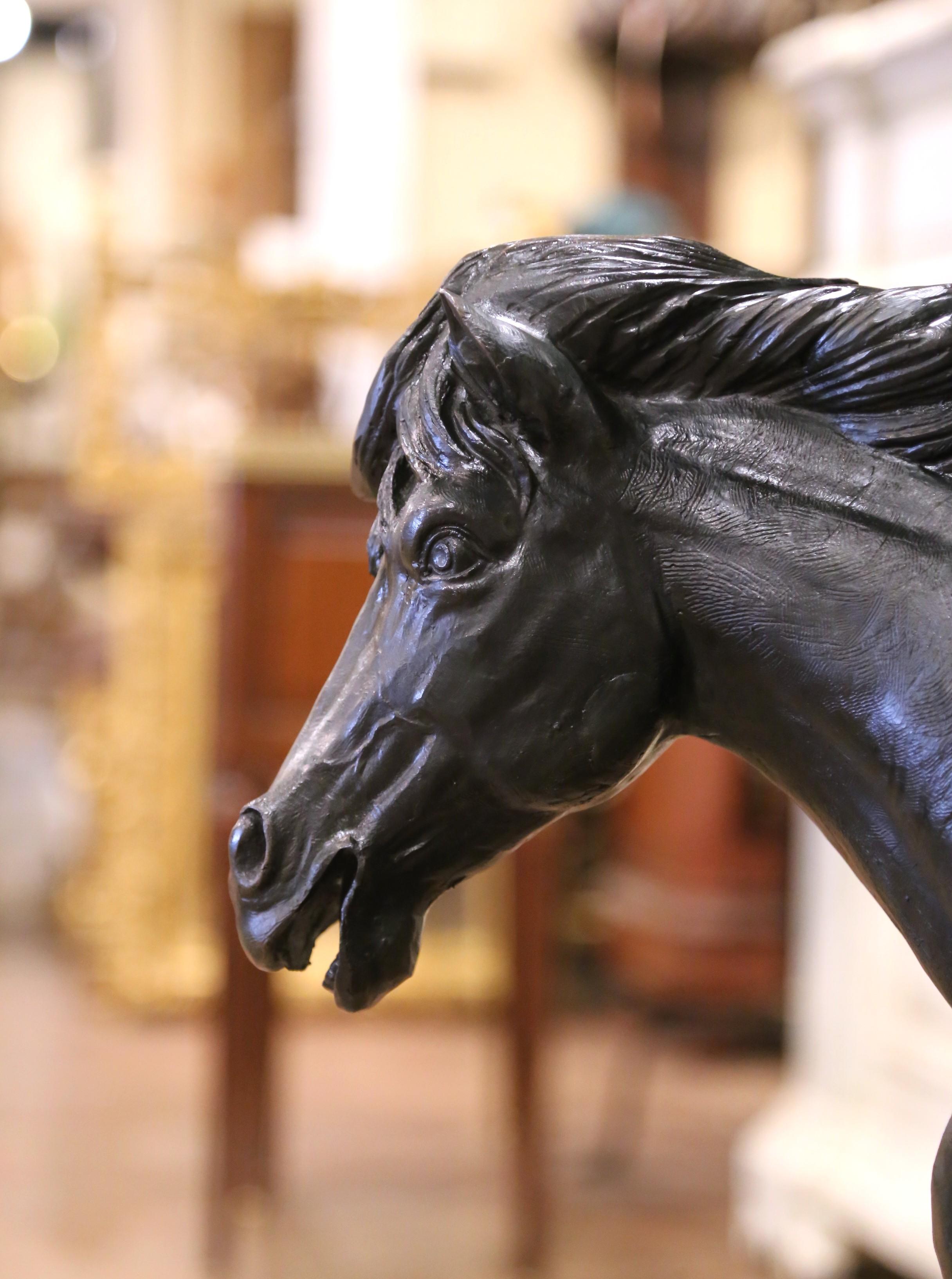 Mid-Century Bronze Horse Sculpture Signed David Alan Jones Limited Edition 4/8 For Sale 4