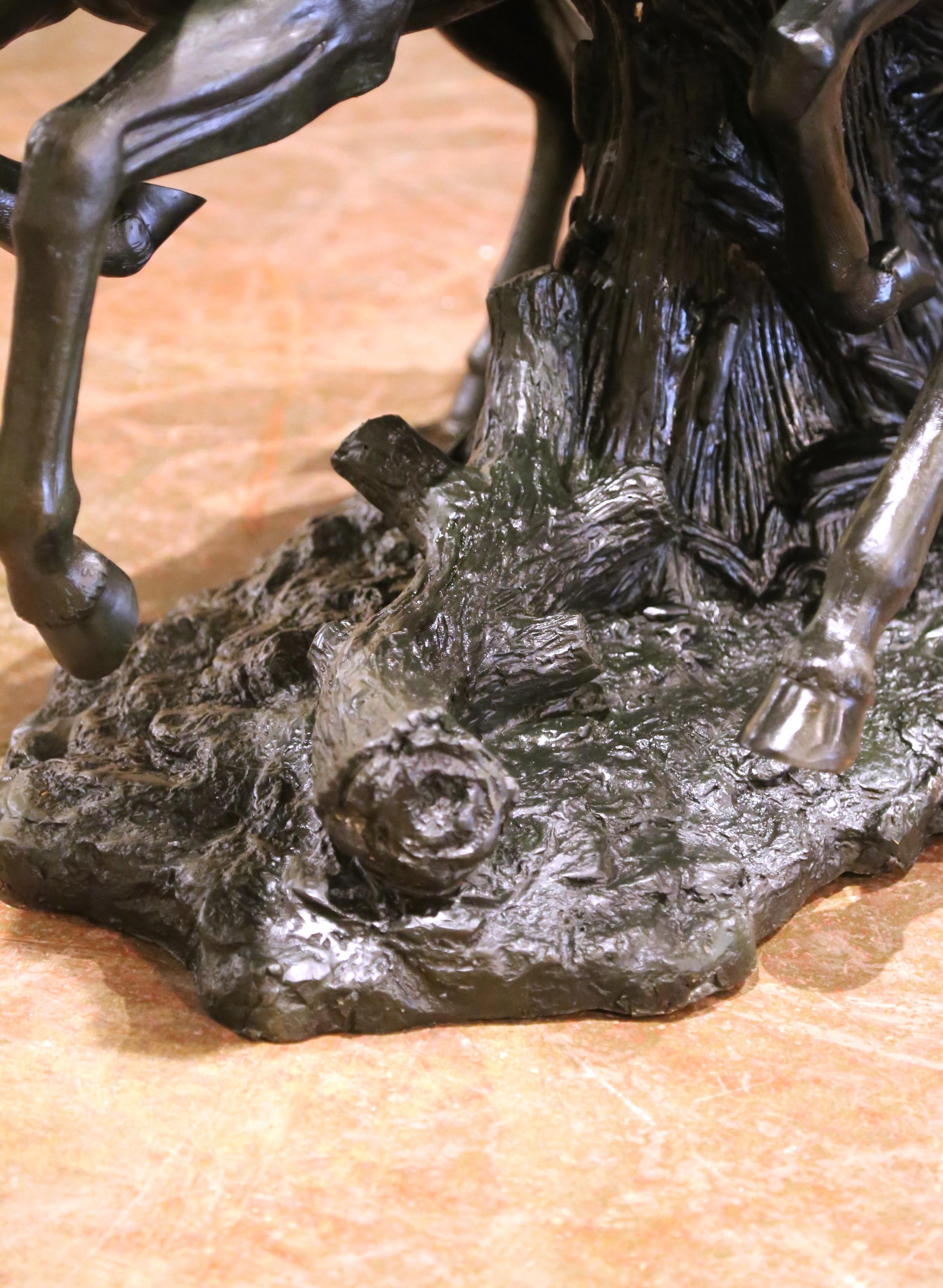 Mid-Century Bronze Horse Sculpture Signed David Alan Jones Limited Edition 4/8 For Sale 6