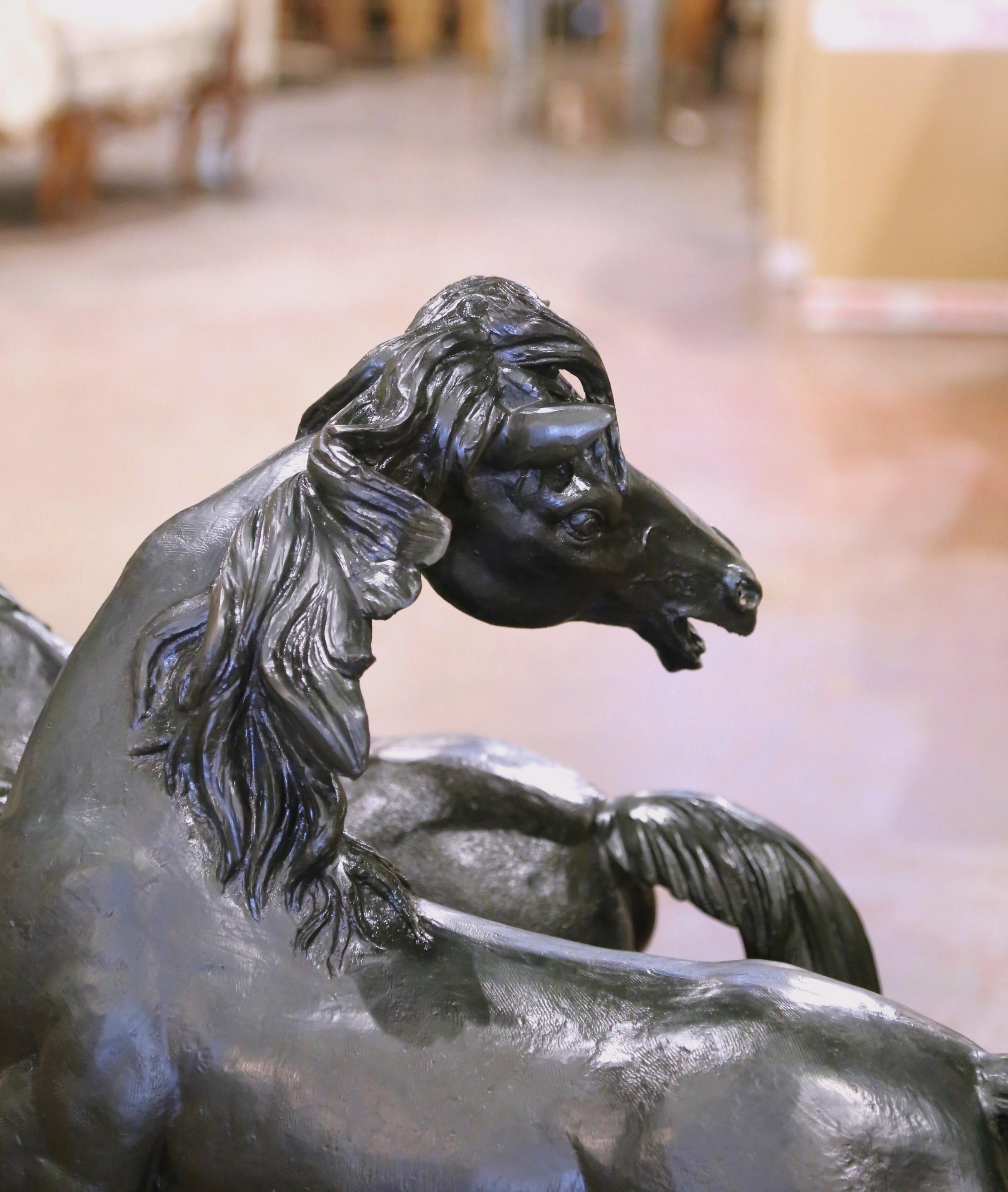 Hand-Crafted Mid-Century Bronze Horse Sculpture Signed David Alan Jones Limited Edition 4/8 For Sale