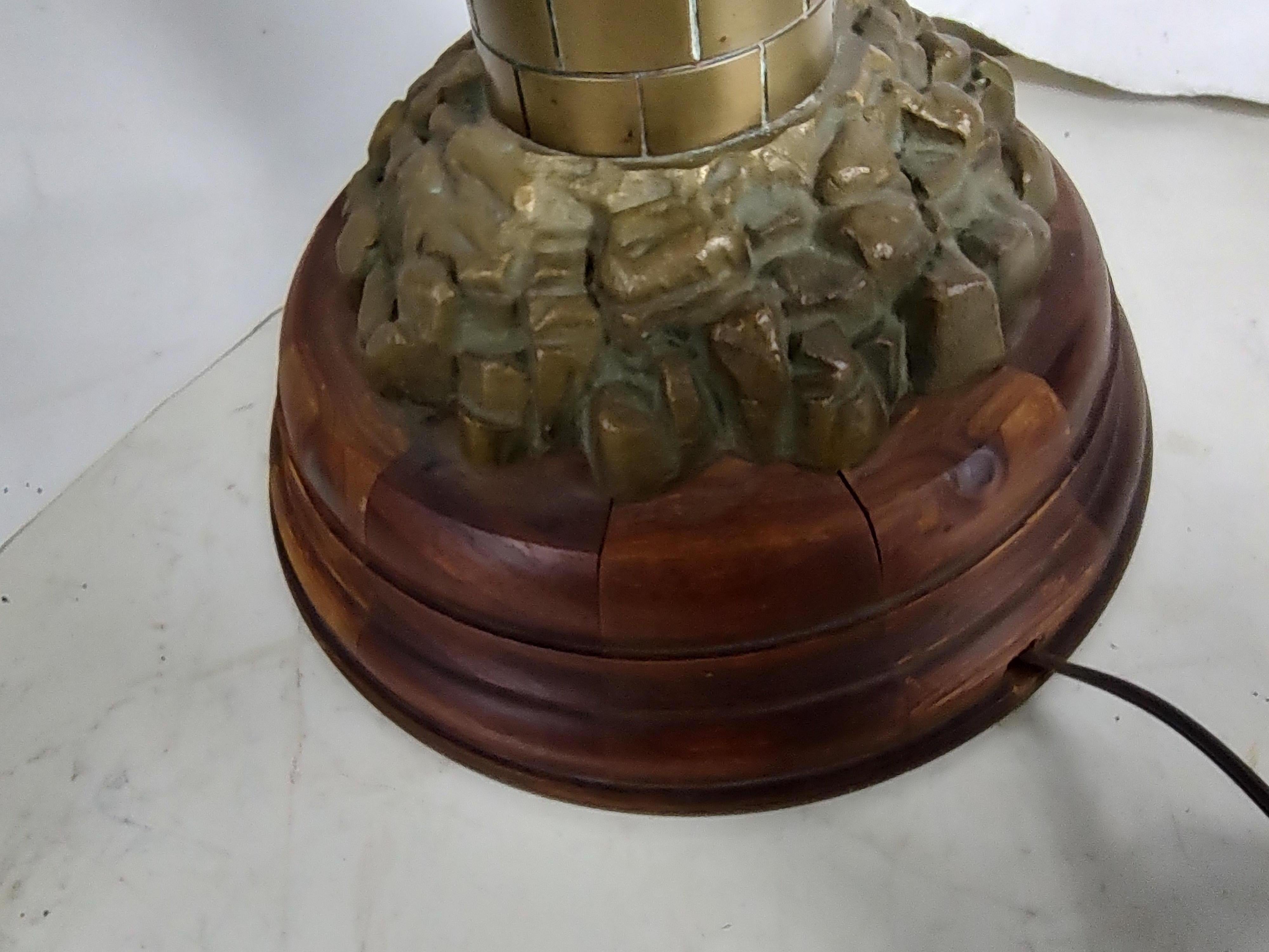 Mid Century Bronze Lighthouse on the Rocks Table Lamp c1940 For Sale 2