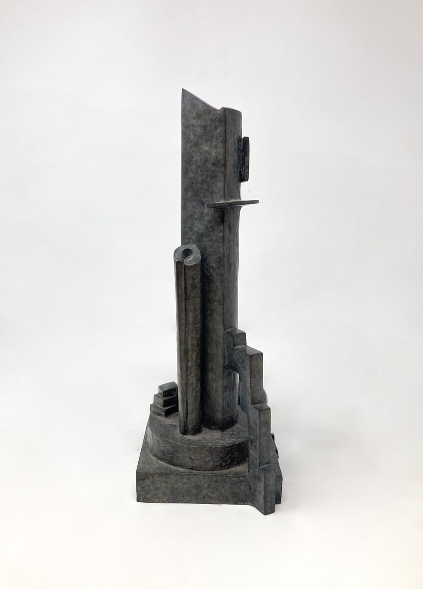 Sculpture moderniste en bronze du milieu du siècle, années 1950 en vente 2
