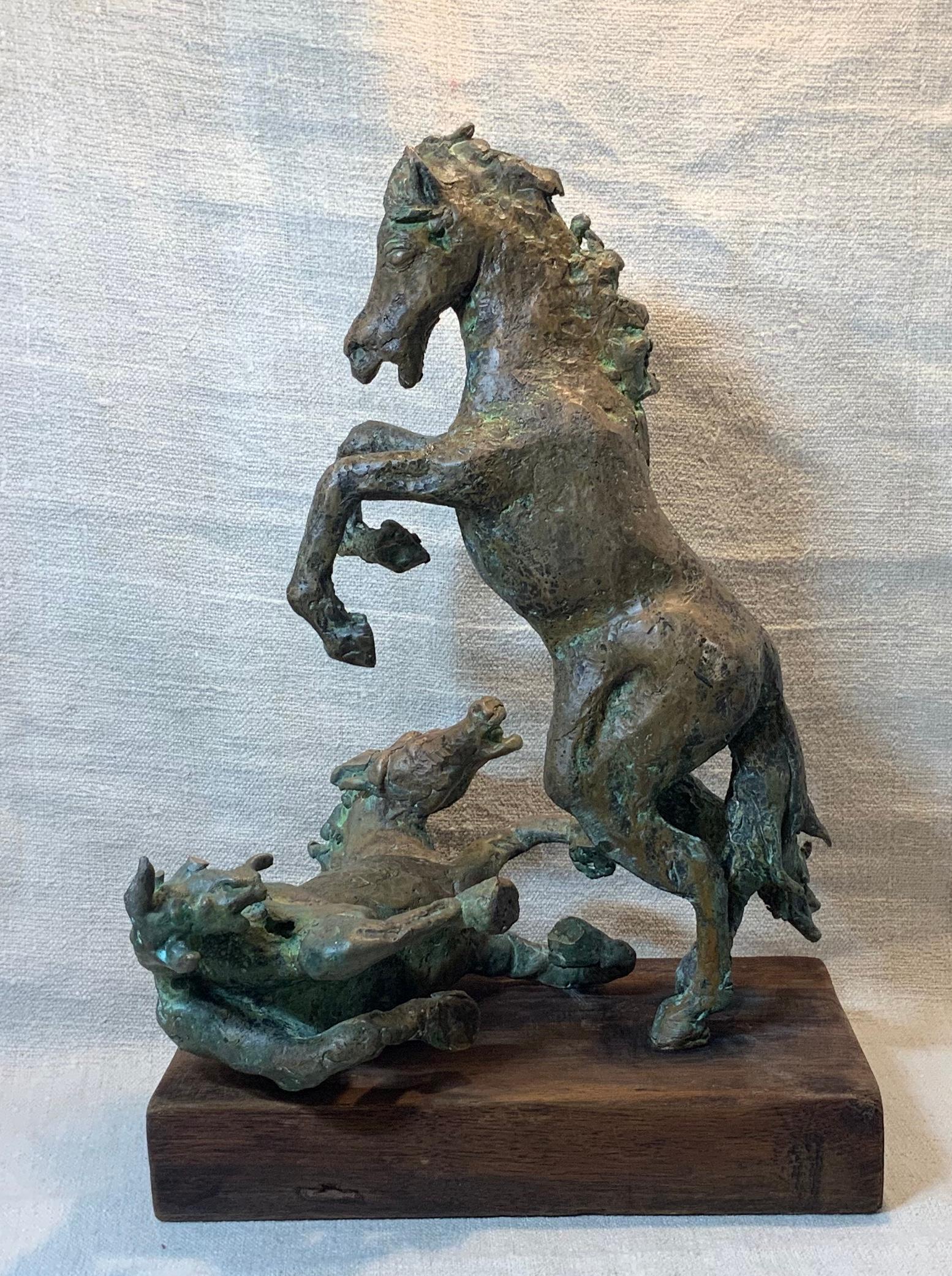 Midcentury Bronze Mustang Horse Sculpture 5