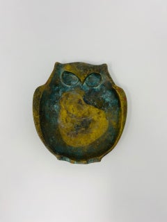 Bronze Eulen Räuchergefäß aus der Mitte des Jahrhunderts (Japan)