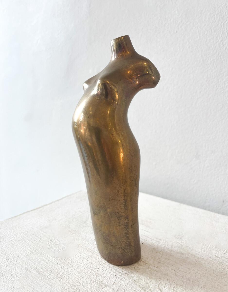 Mid-Century moderno Scultura in bronzo di metà secolo di Magrit Van Nuffel, anni '70 in vendita