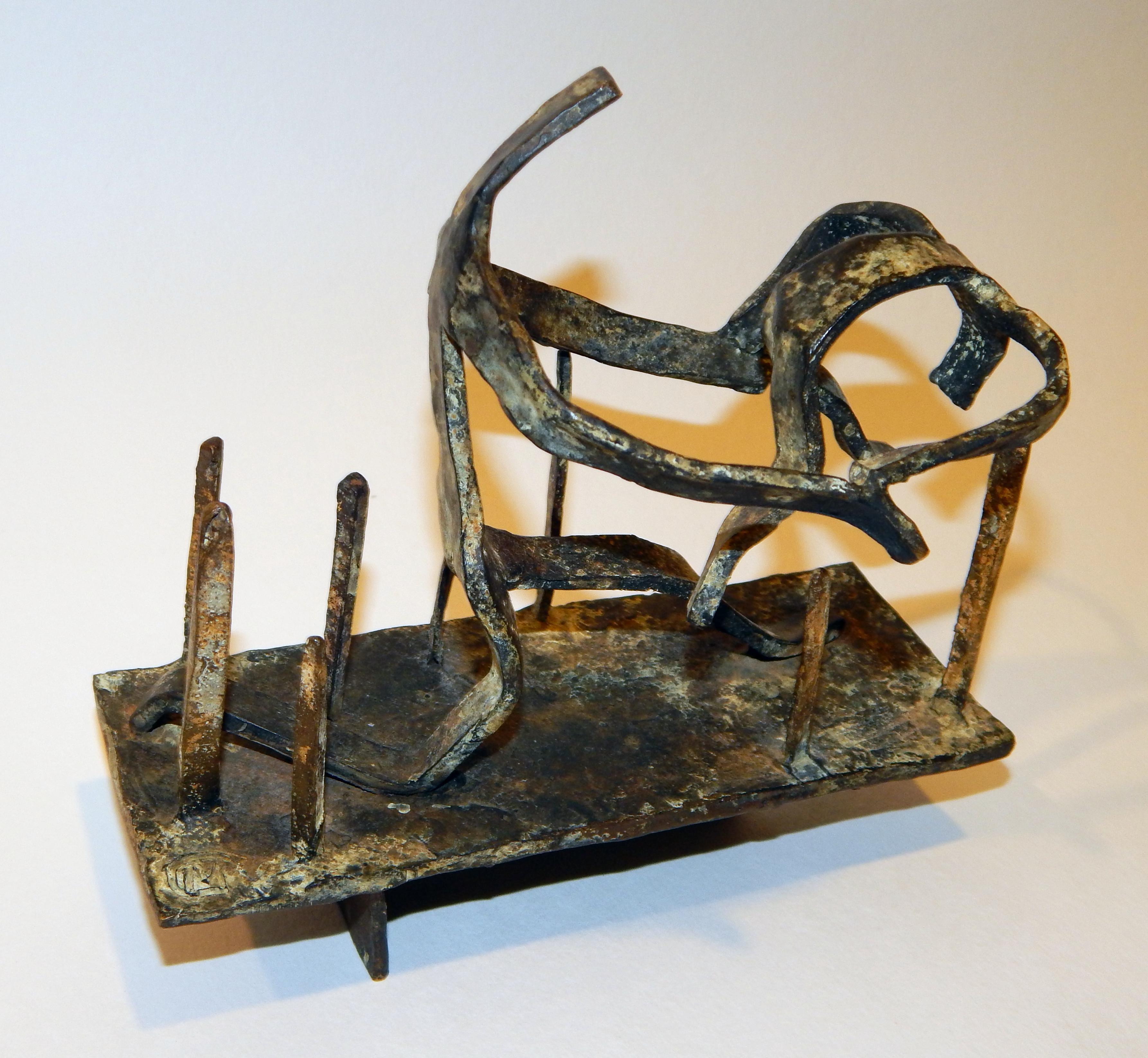 Abstract bronze by New York and Parisian woman artist Mary Callery (1903-1977).
She was born in New York in 1903 to a wealthy family and was raised in Pittsburgh.
Callery studied at the Art Students League, NY with Edward McCarten and in Paris