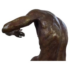 Mid Century Bronze Sculpture of a Man by Michael Shacham "Power of Tyranny"
