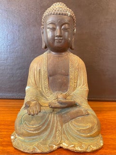 Mid-Century Bronze Sitting Buddha