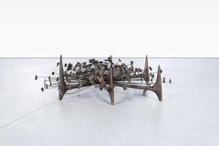 Mid-Century Bronze "Starburst" Coffee Table by Daniel Gluck