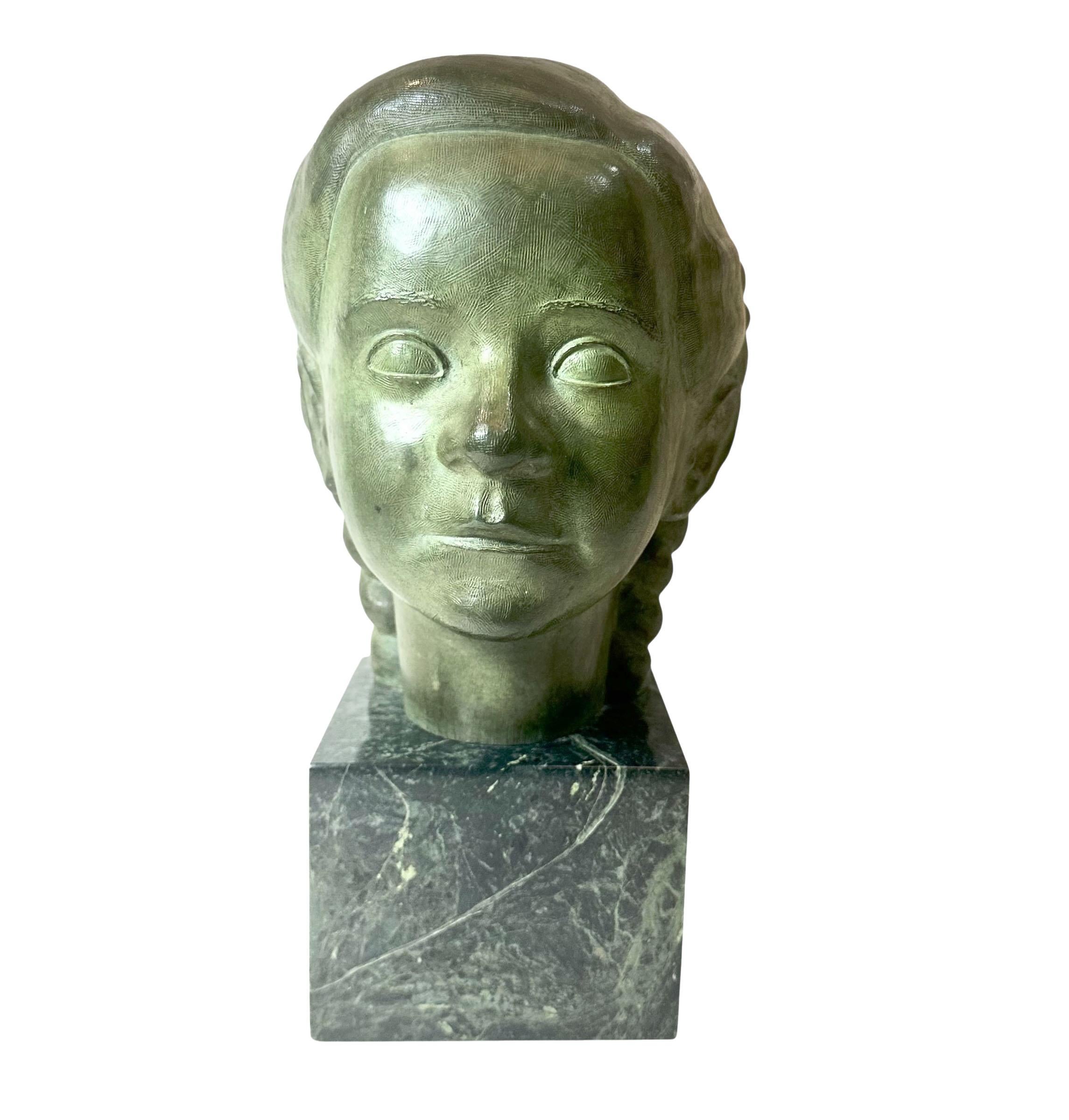 Estatua de bronce de mediados de siglo de J.G. Kendall, moldeado por Gorham Estadounidense en venta