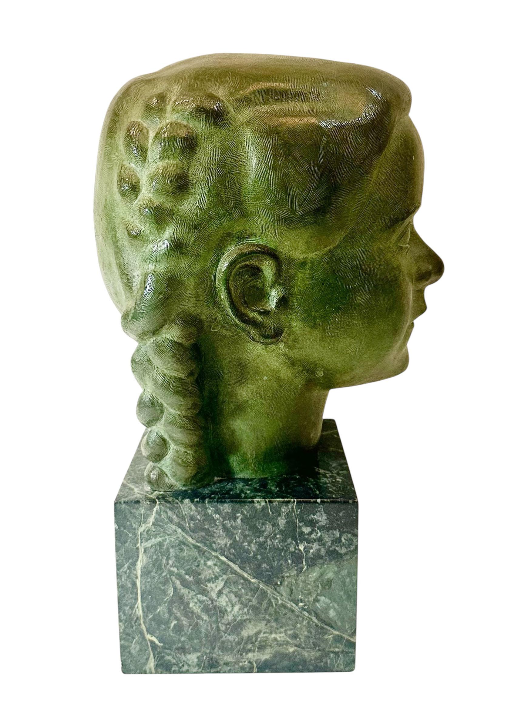 Estatua de bronce de mediados de siglo de J.G. Kendall, moldeado por Gorham en Bueno estado para la venta en Tampa, FL