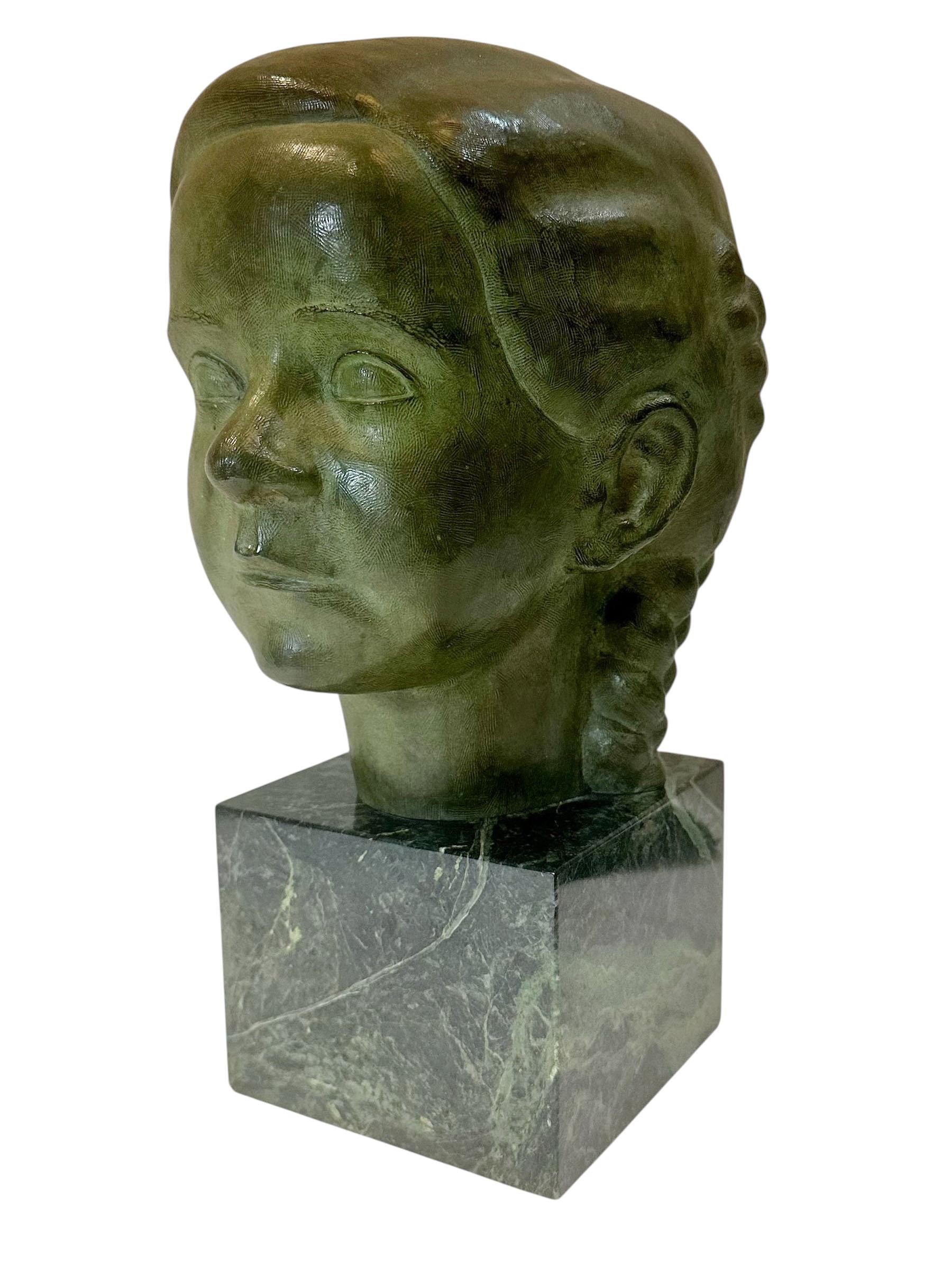Estatua de bronce de mediados de siglo de J.G. Kendall, moldeado por Gorham mediados del siglo XX en venta