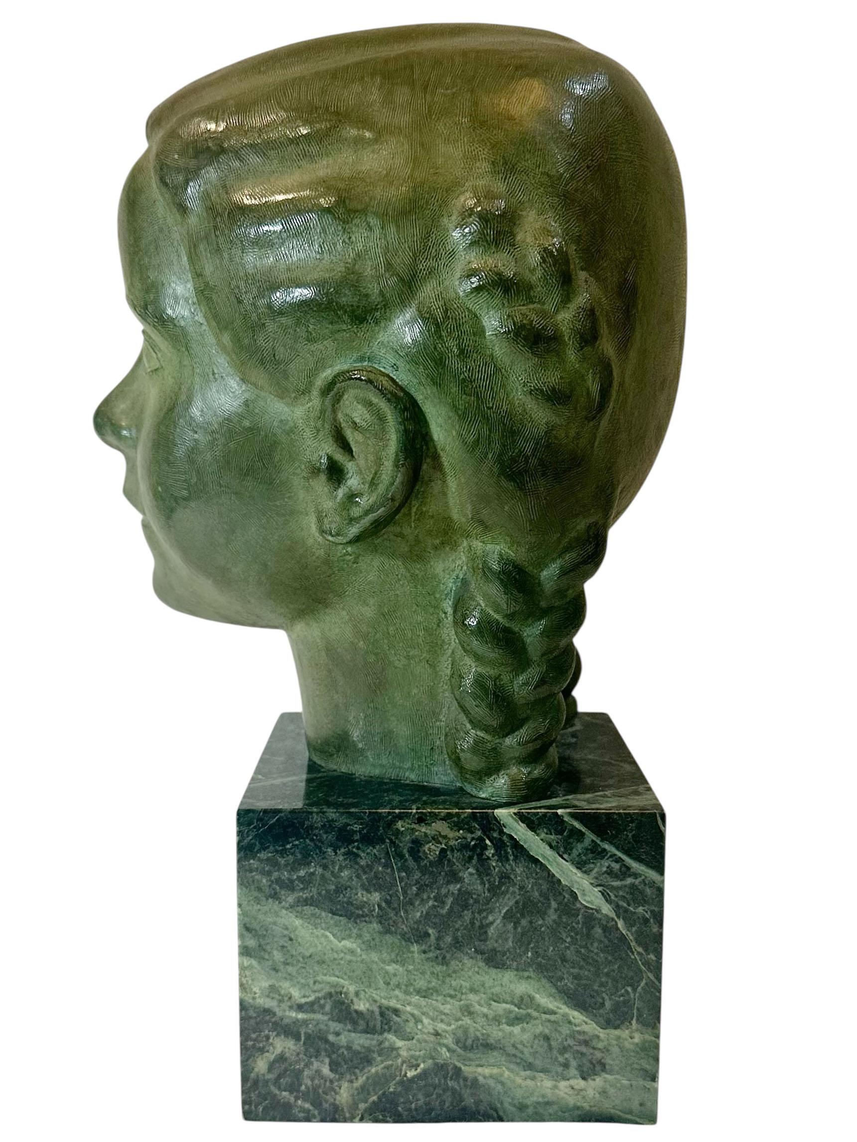 Estatua de bronce de mediados de siglo de J.G. Kendall, moldeado por Gorham en venta 1