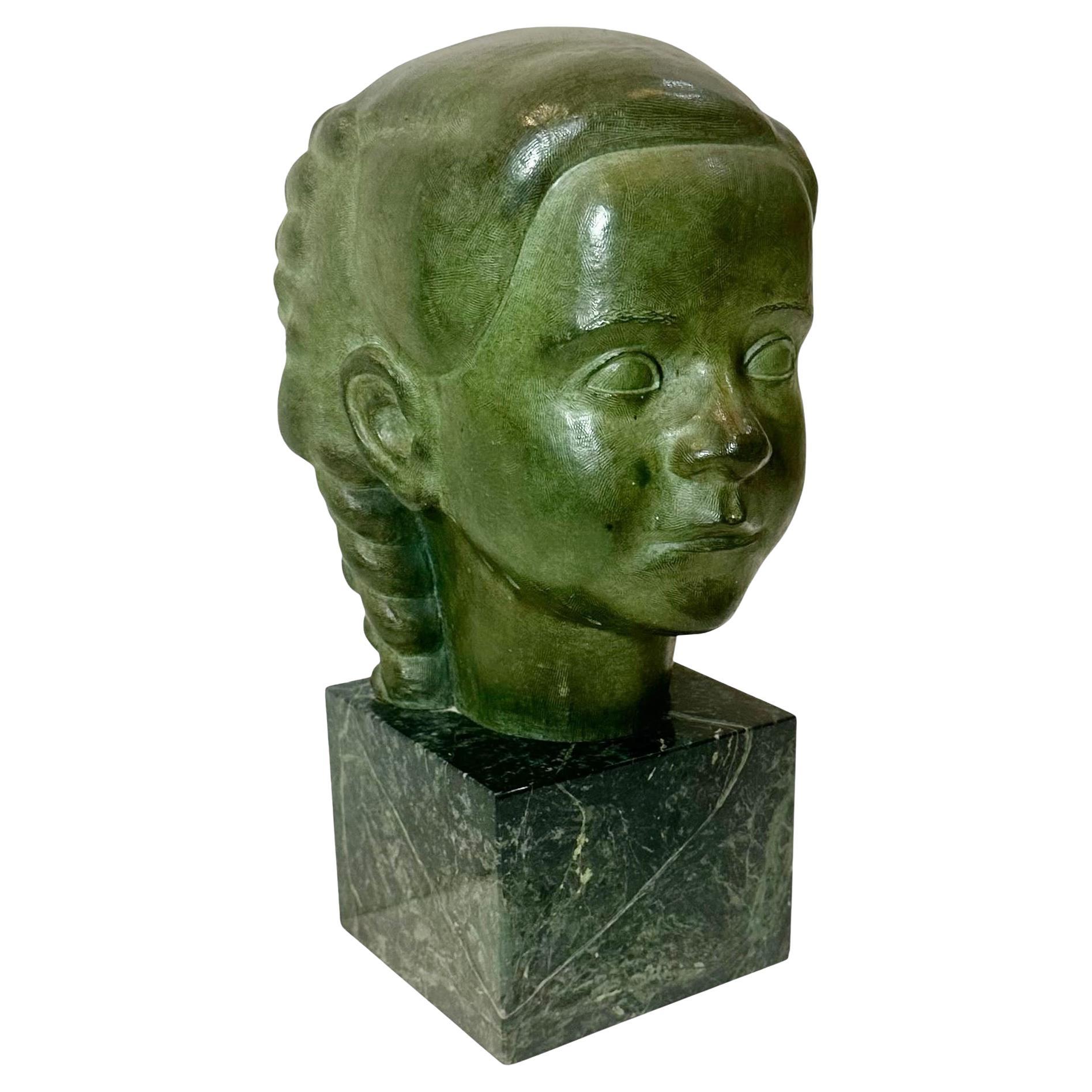 Estatua de bronce de mediados de siglo de J.G. Kendall, moldeado por Gorham en venta