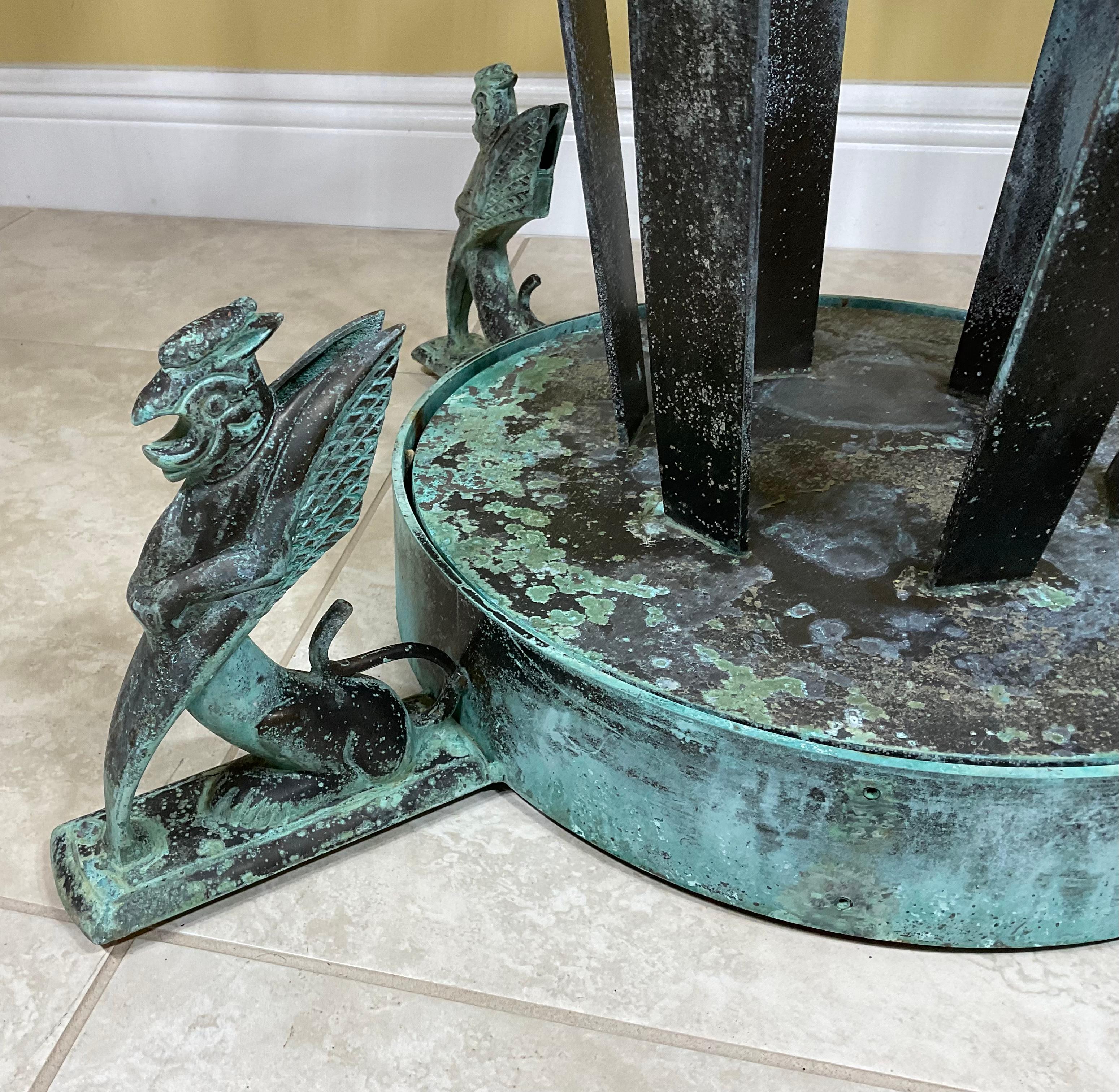 Mid Century Bronze Table Base For Sale 1
