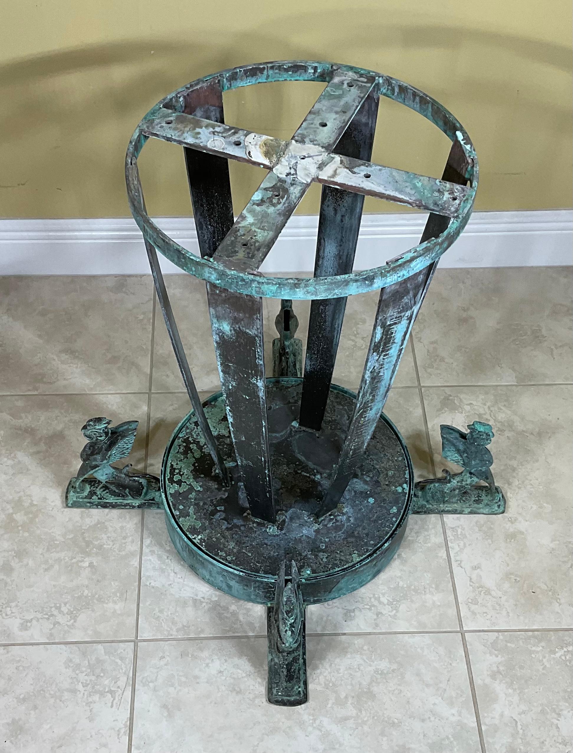Mid Century Bronze Table Base For Sale 2