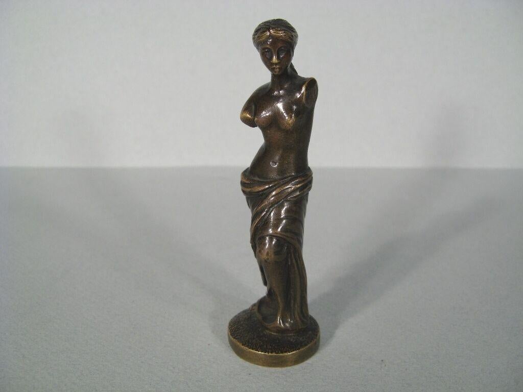 Empire Presse-papiers Venus de Milo en bronze du milieu du siècle -1Y41