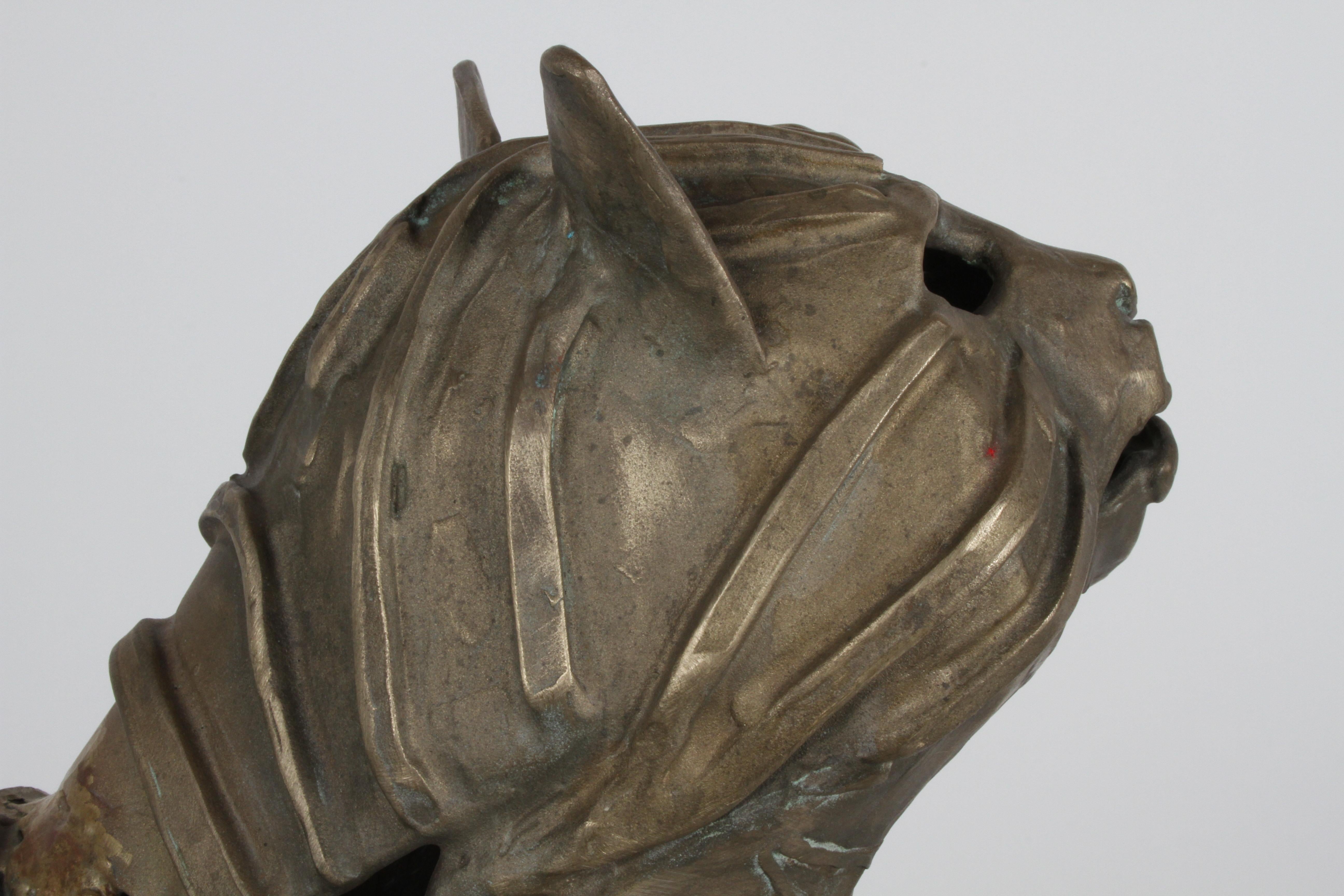Mid-Century Bronze Welded Brutalist Mummy Cat Sculpture, Style of Jane Ackroyd For Sale 10
