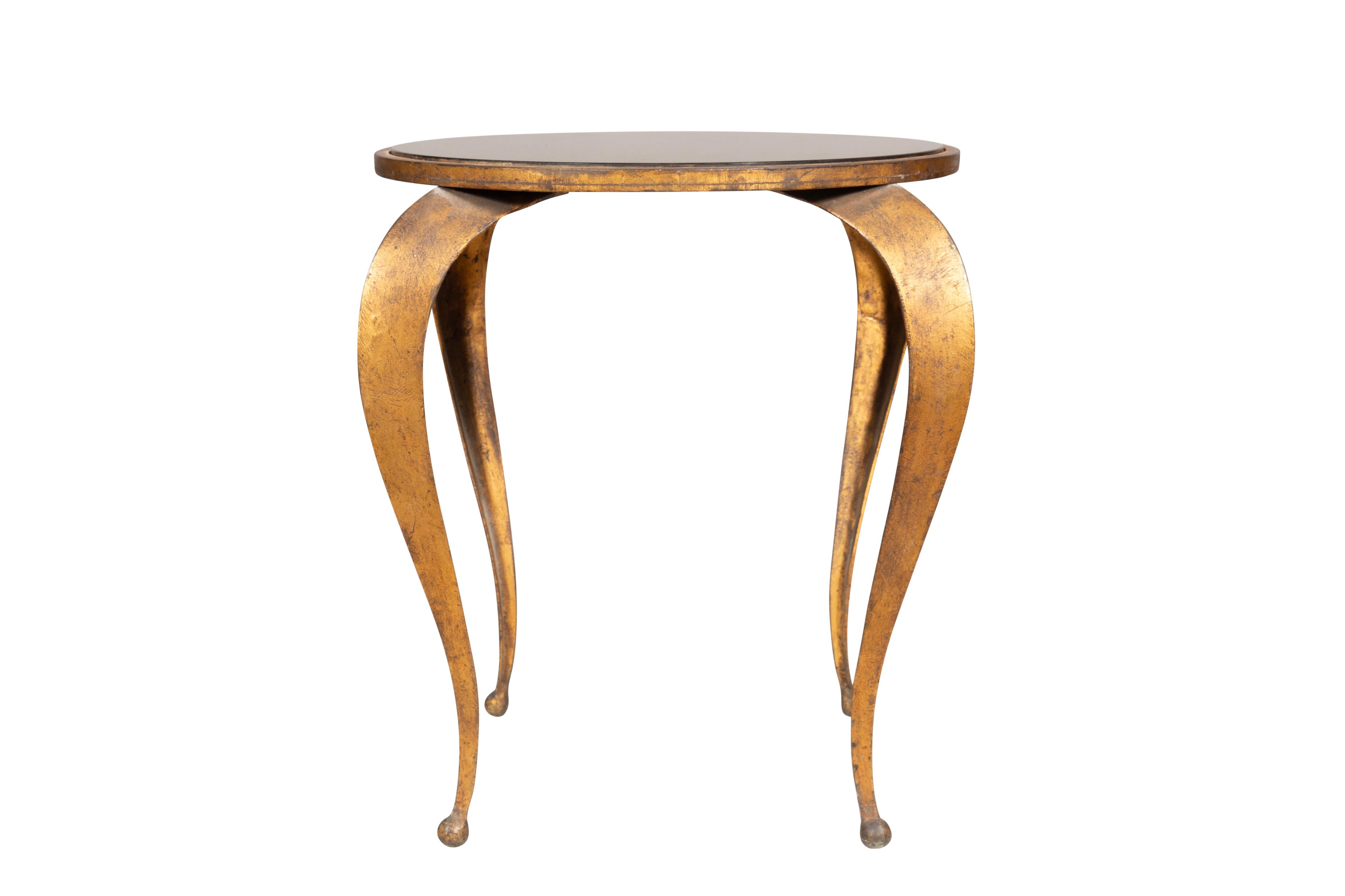 Bronze-Tisch aus Metall und Schildpatt aus der Mitte des Jahrhunderts im Zustand „Gut“ im Angebot in Essex, MA