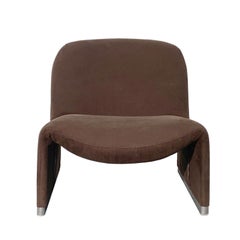 Fauteuil Alky brun du milieu du siècle par Giancarlo Piretti pour Castelli:: Italie:: 1970