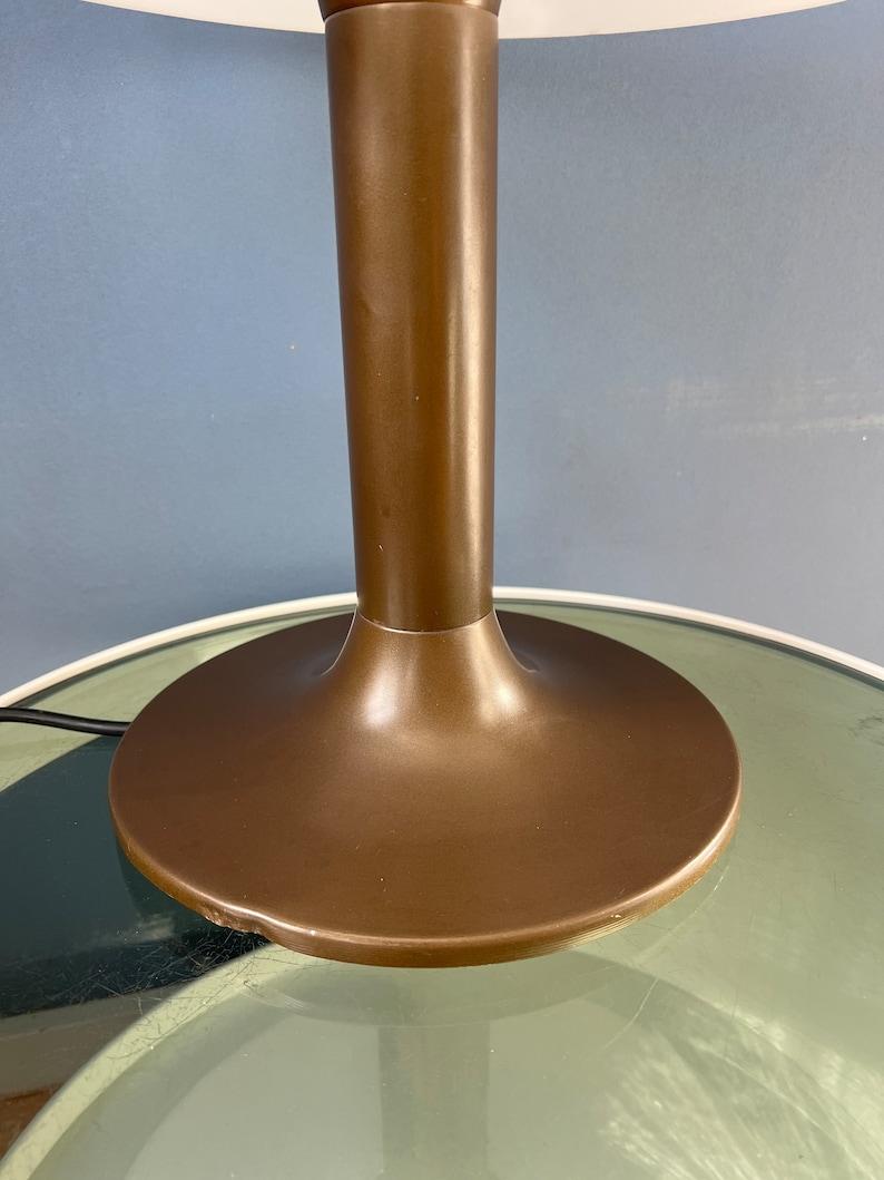 Lampe à poser du milieu du siècle, Brown et White A Space, 1970 en vente 1