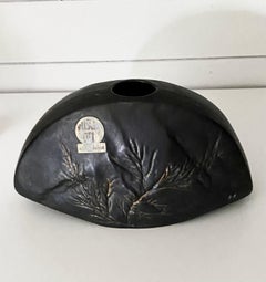 Mid-Century Brown Ceramic Vase by Ruscha Art