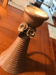 Mid -Century brown  ceramic vase ca1980 s